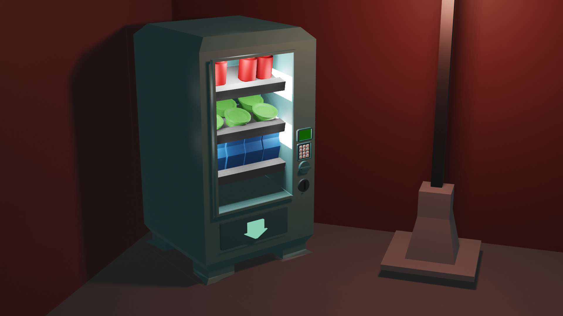 Vending Machine 3D model_1