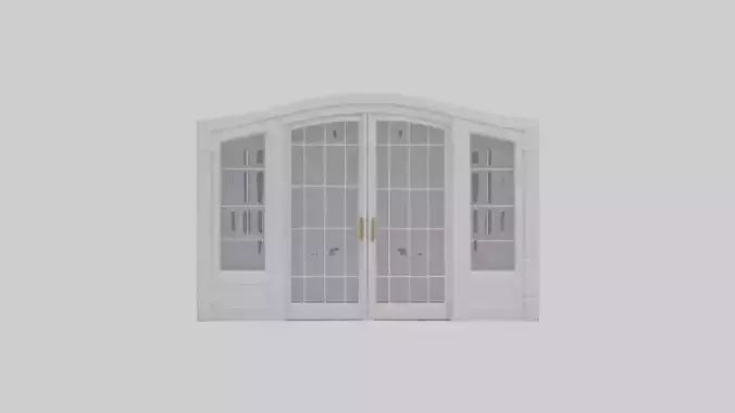 French Door Model Low-poly 3D model