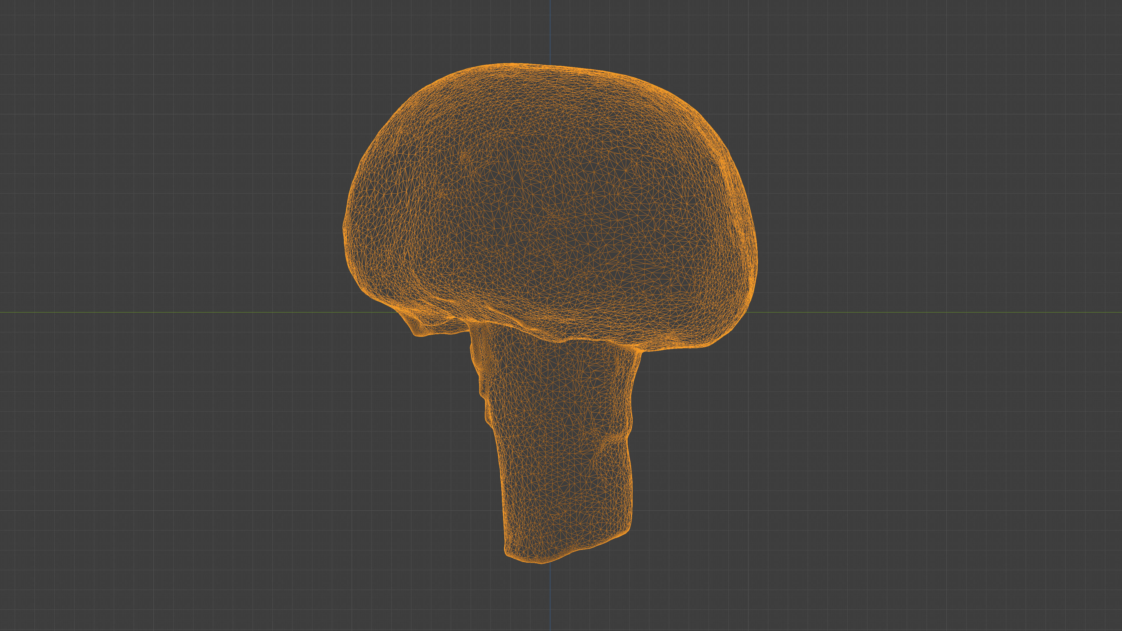 Photorealistic 3D scan of Champignon mushroom Low-poly 3D model_23