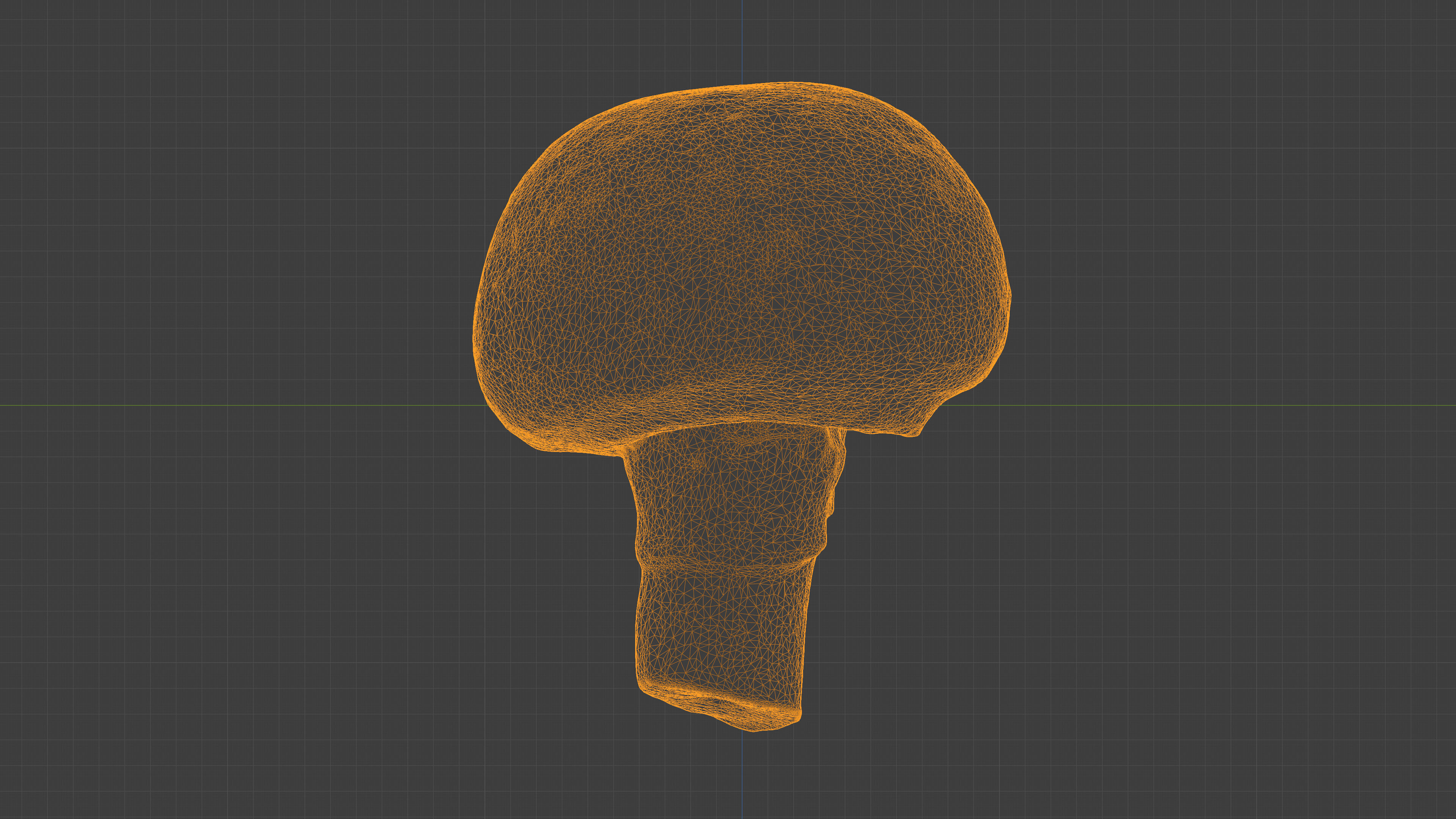 Photorealistic 3D scan of Champignon mushroom Low-poly 3D model_24