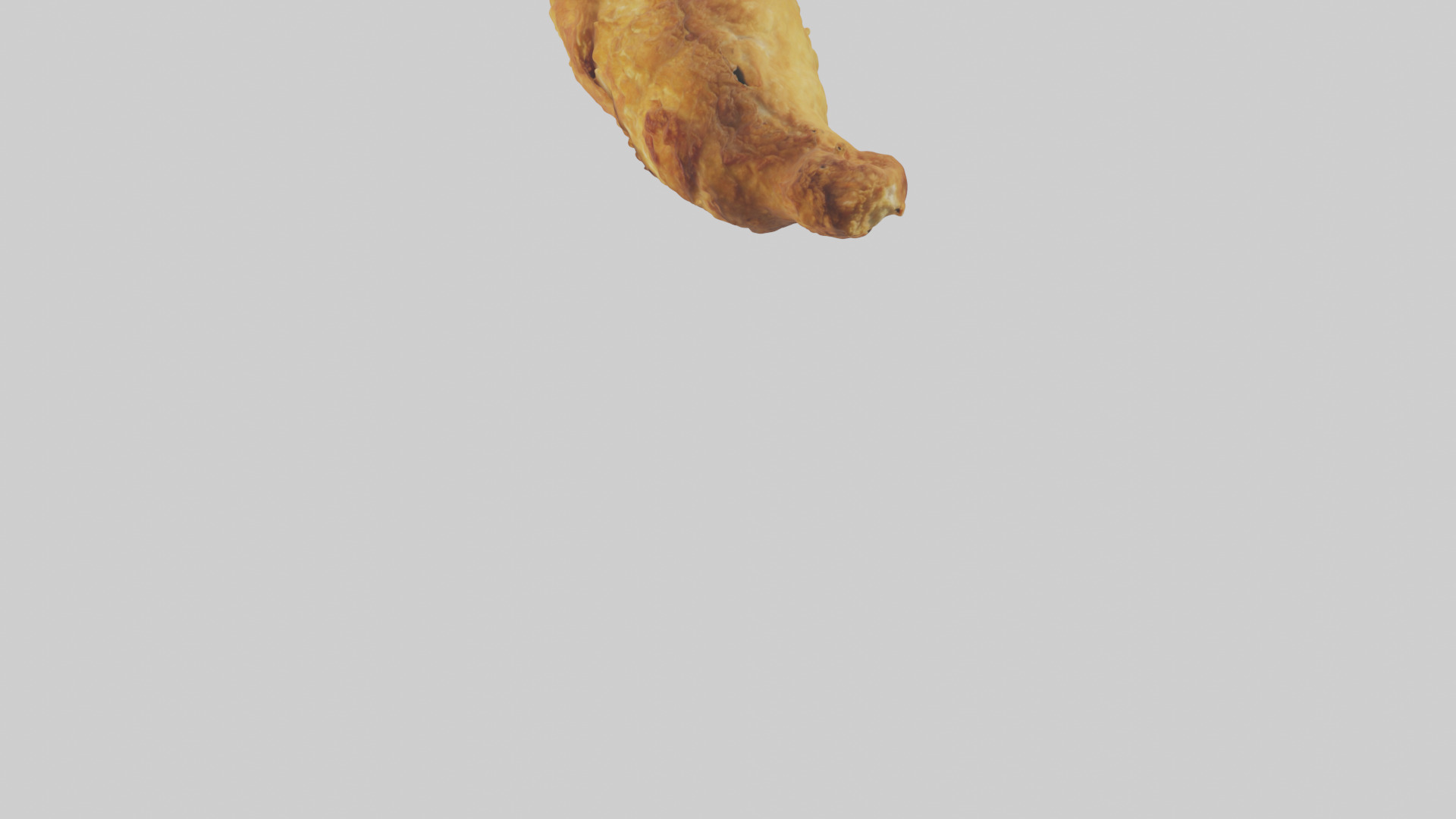 Fried chicken model Low-poly 3D model_5