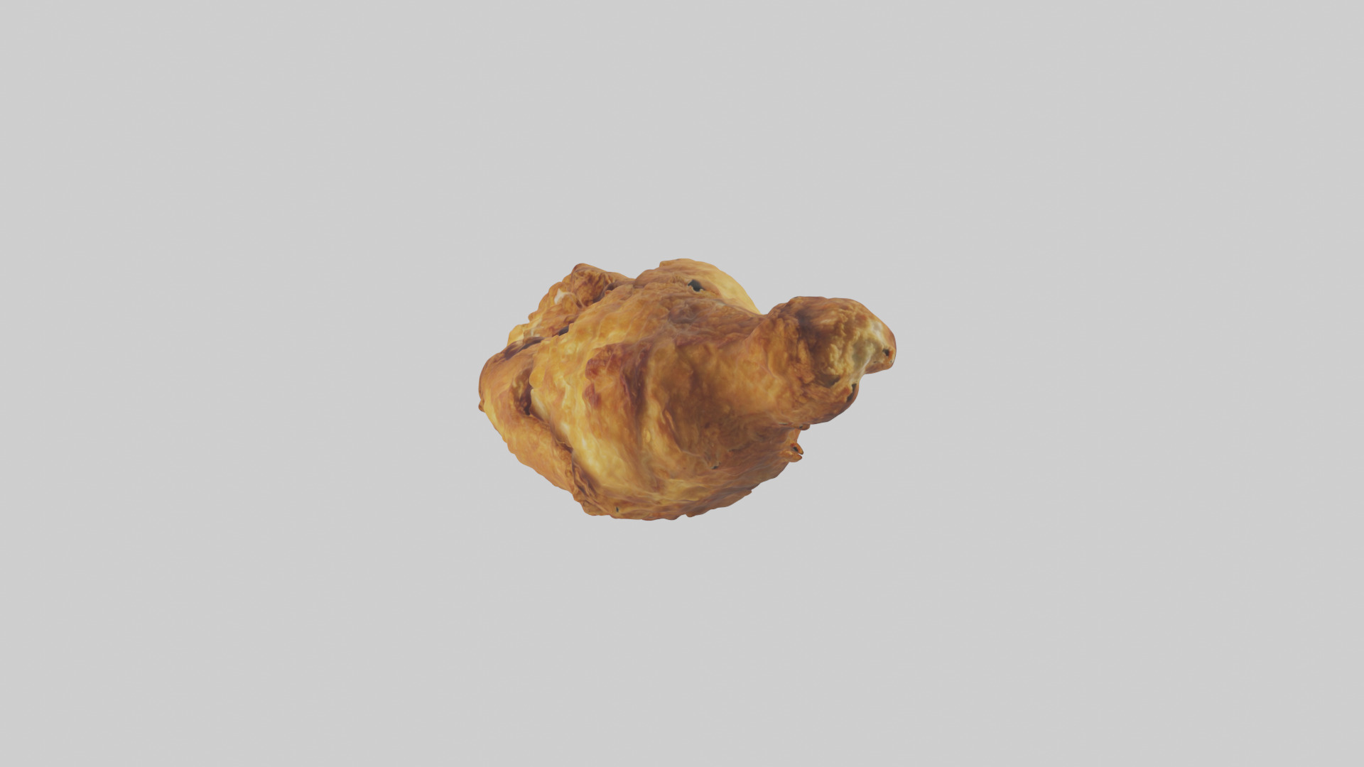 Fried chicken model Low-poly 3D model_10