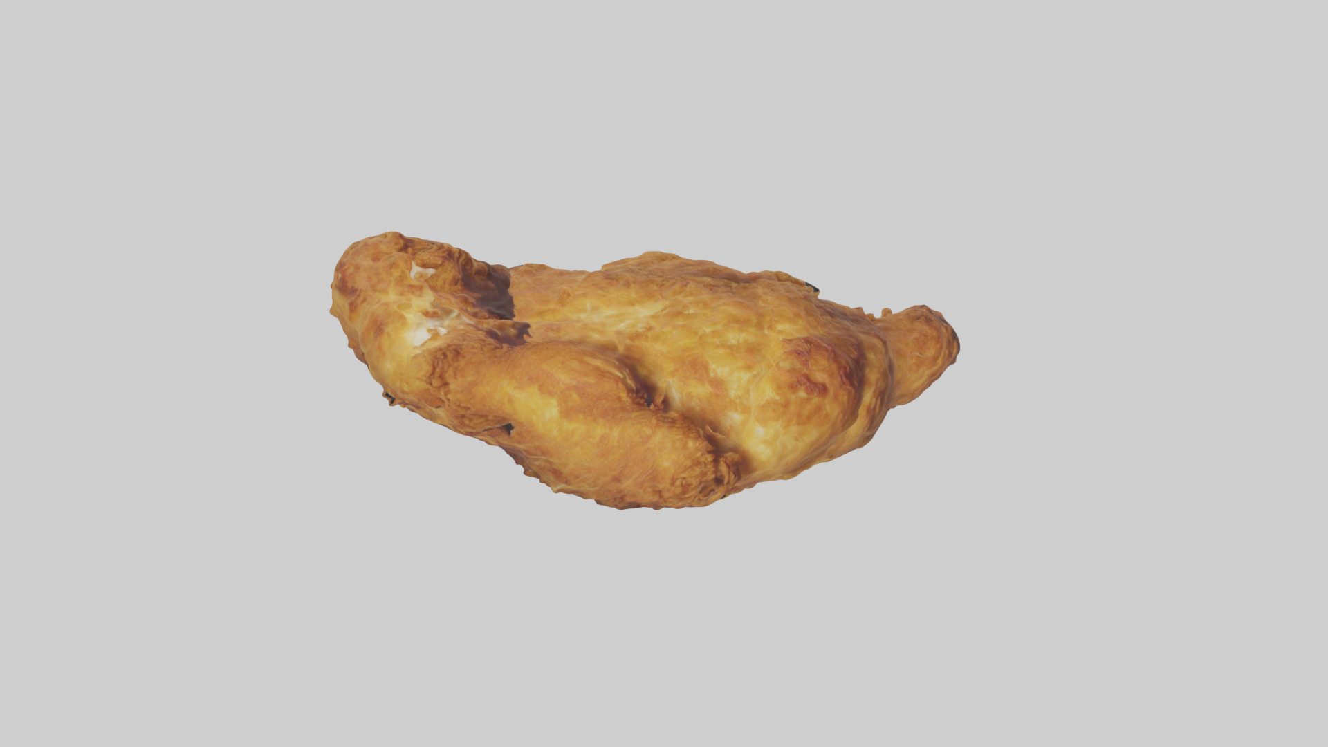 Fried chicken model Low-poly 3D model_7