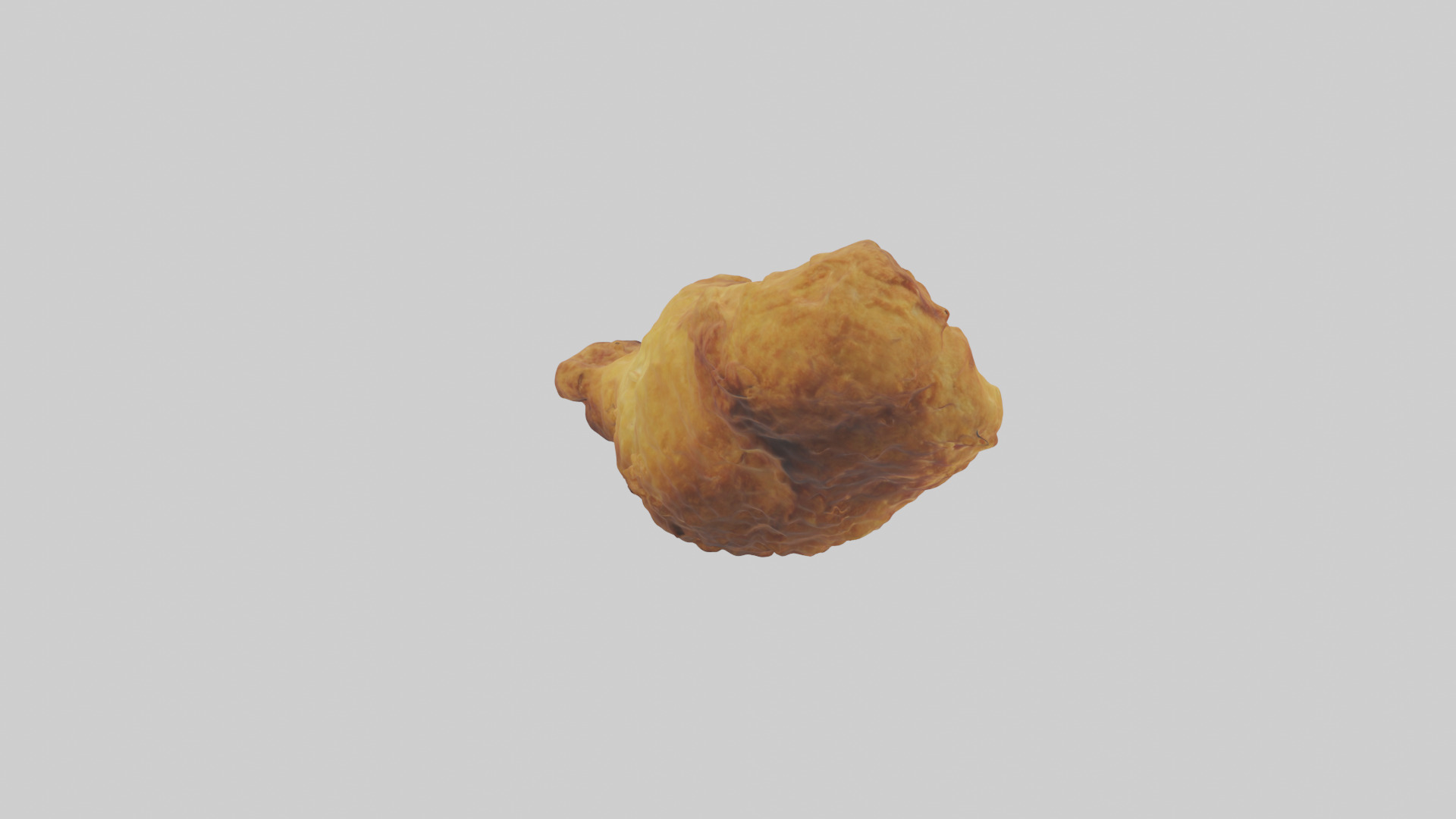 Fried chicken model Low-poly 3D model_2