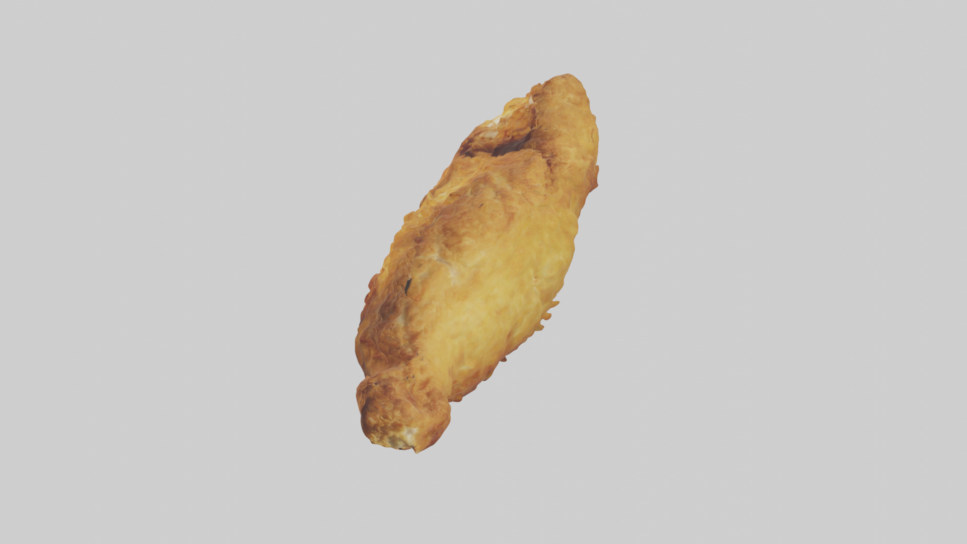 Fried chicken model Low-poly 3D model_17