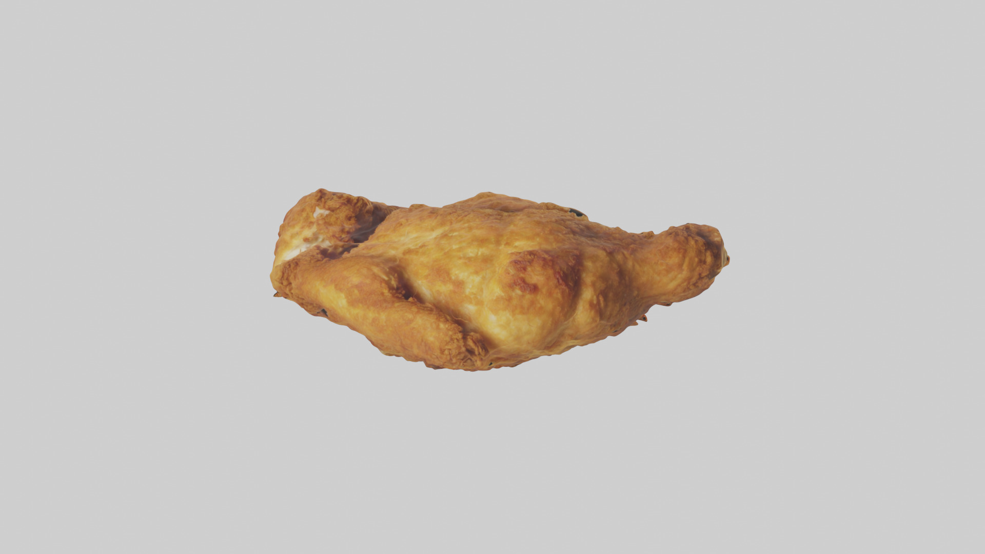 Fried chicken model Low-poly 3D model_9