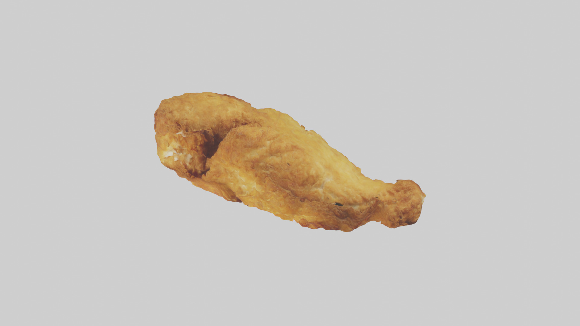 Fried chicken model Low-poly 3D model_14