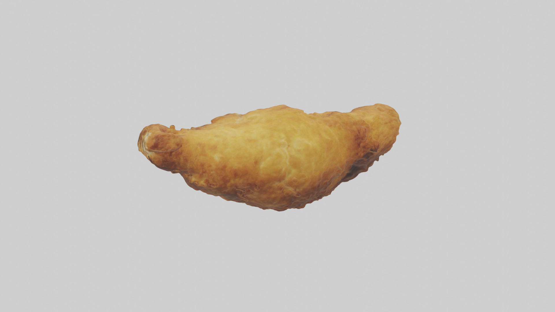 Fried chicken model Low-poly 3D model_1