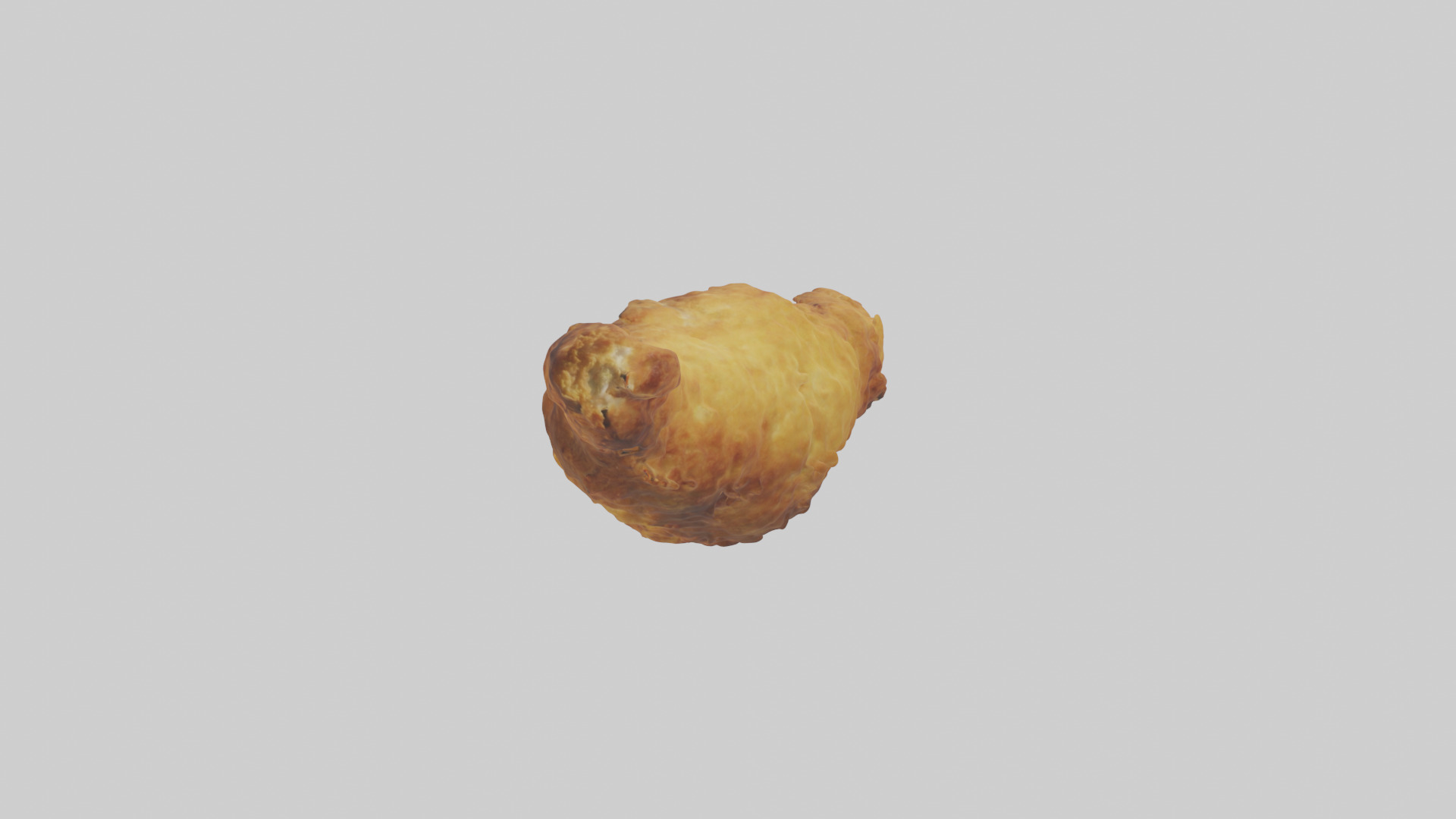 Fried chicken model Low-poly 3D model_12