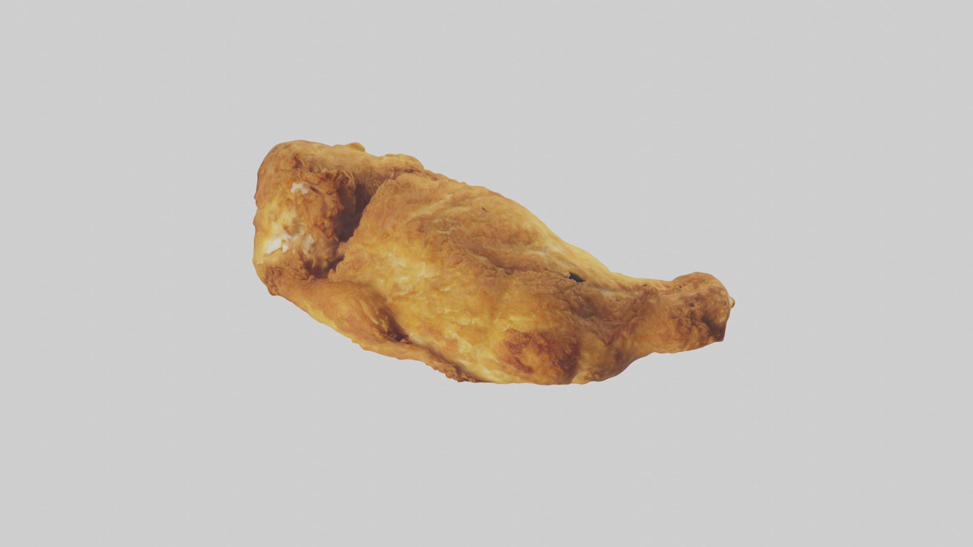 Fried chicken model Low-poly 3D model_16