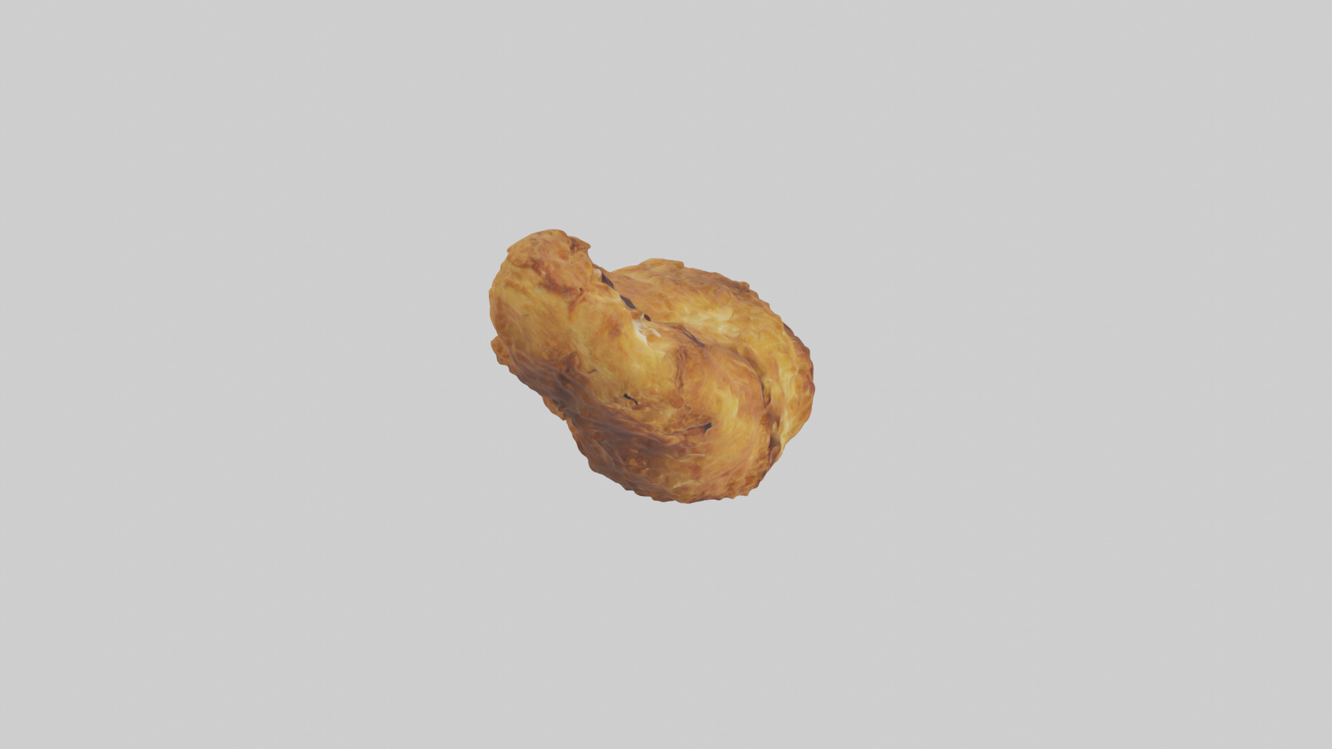 Fried chicken model Low-poly 3D model_13