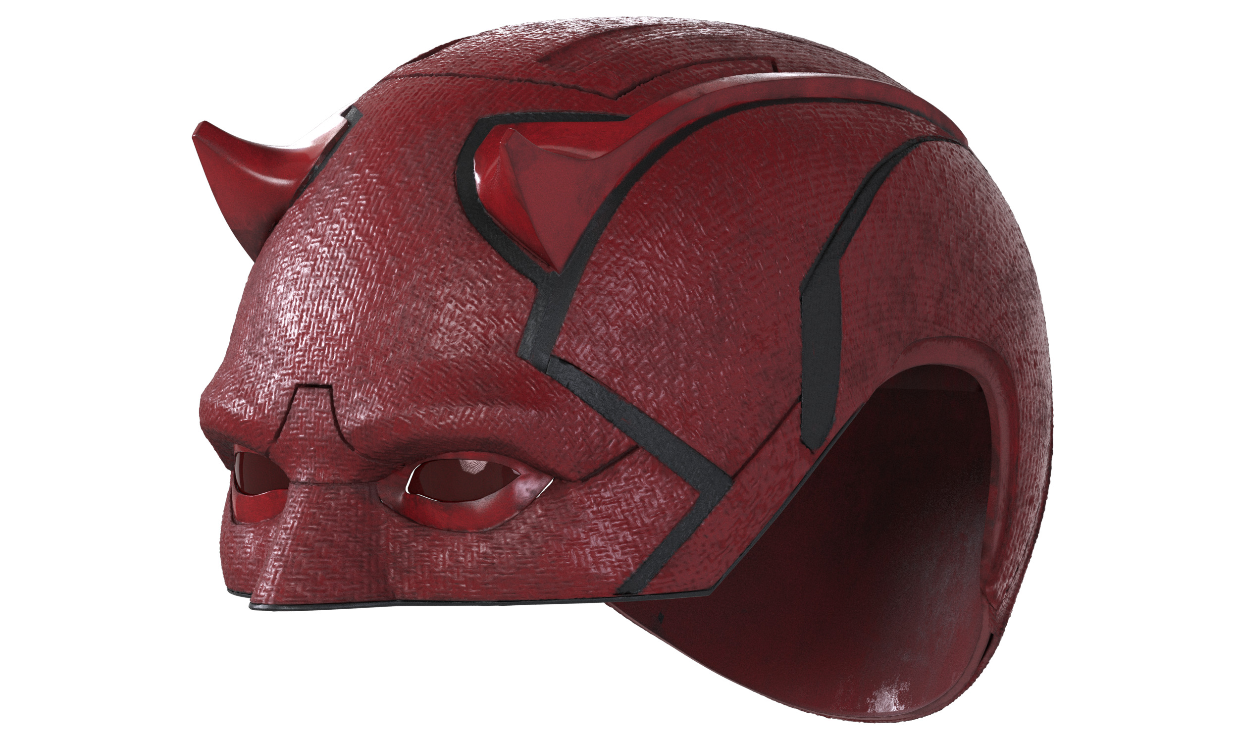 DAREDEVIL BORN AGAIN COWL MATT MURDOCK 3D PRINT HELMET MASK 3D print model_3
