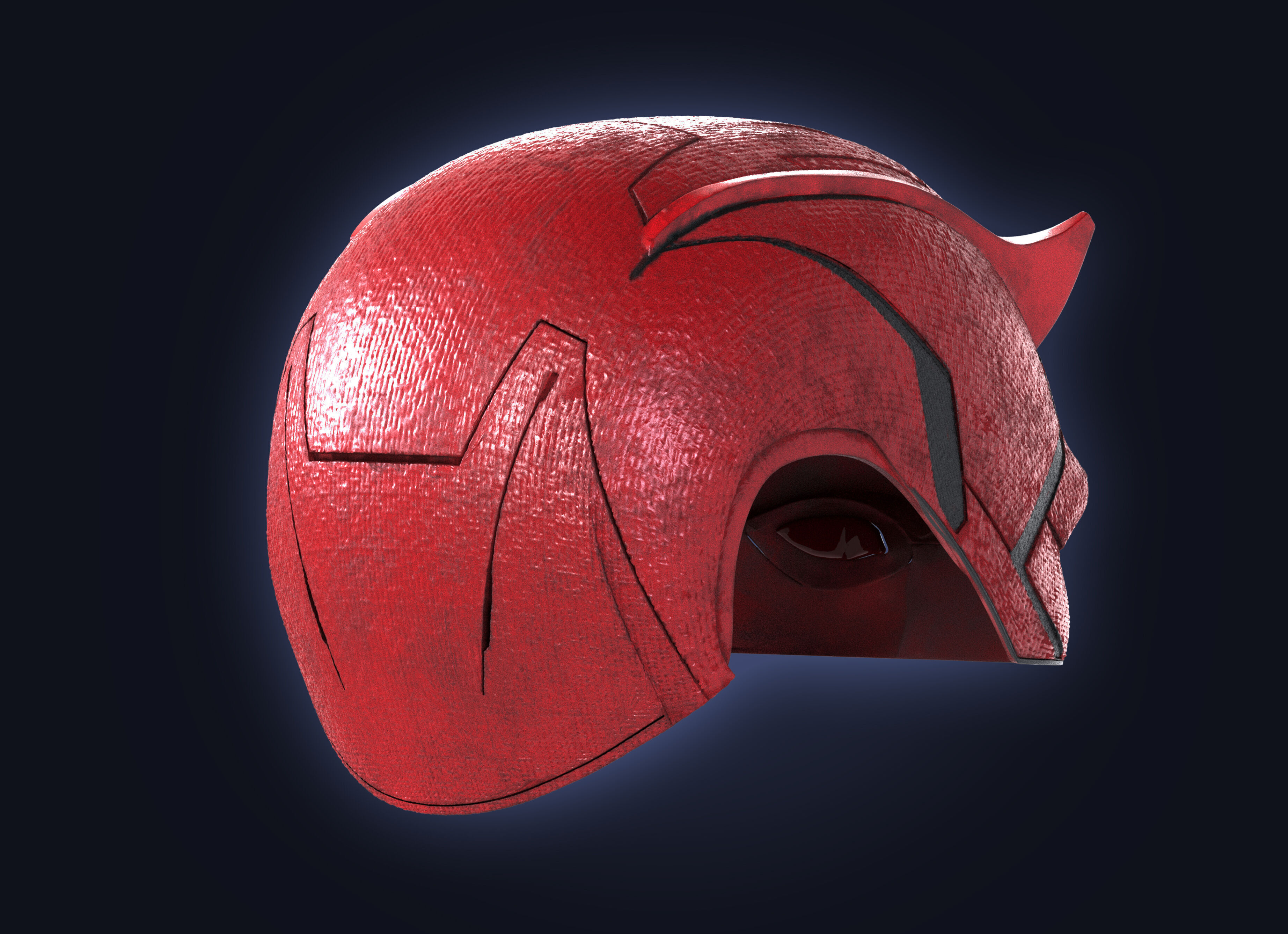 DAREDEVIL BORN AGAIN COWL MATT MURDOCK 3D PRINT HELMET MASK 3D print model_10