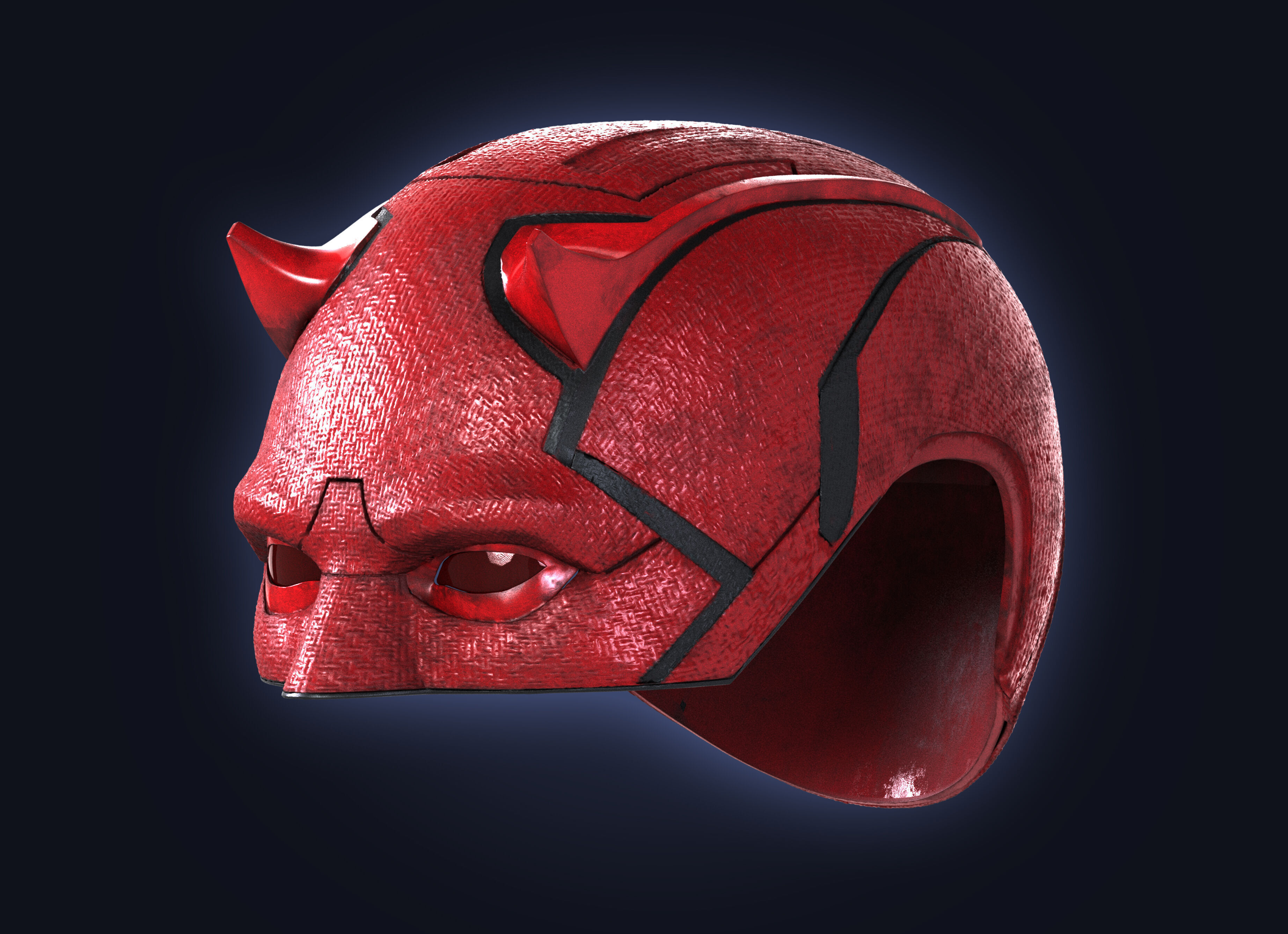 DAREDEVIL BORN AGAIN COWL MATT MURDOCK 3D PRINT HELMET MASK 3D print model_2