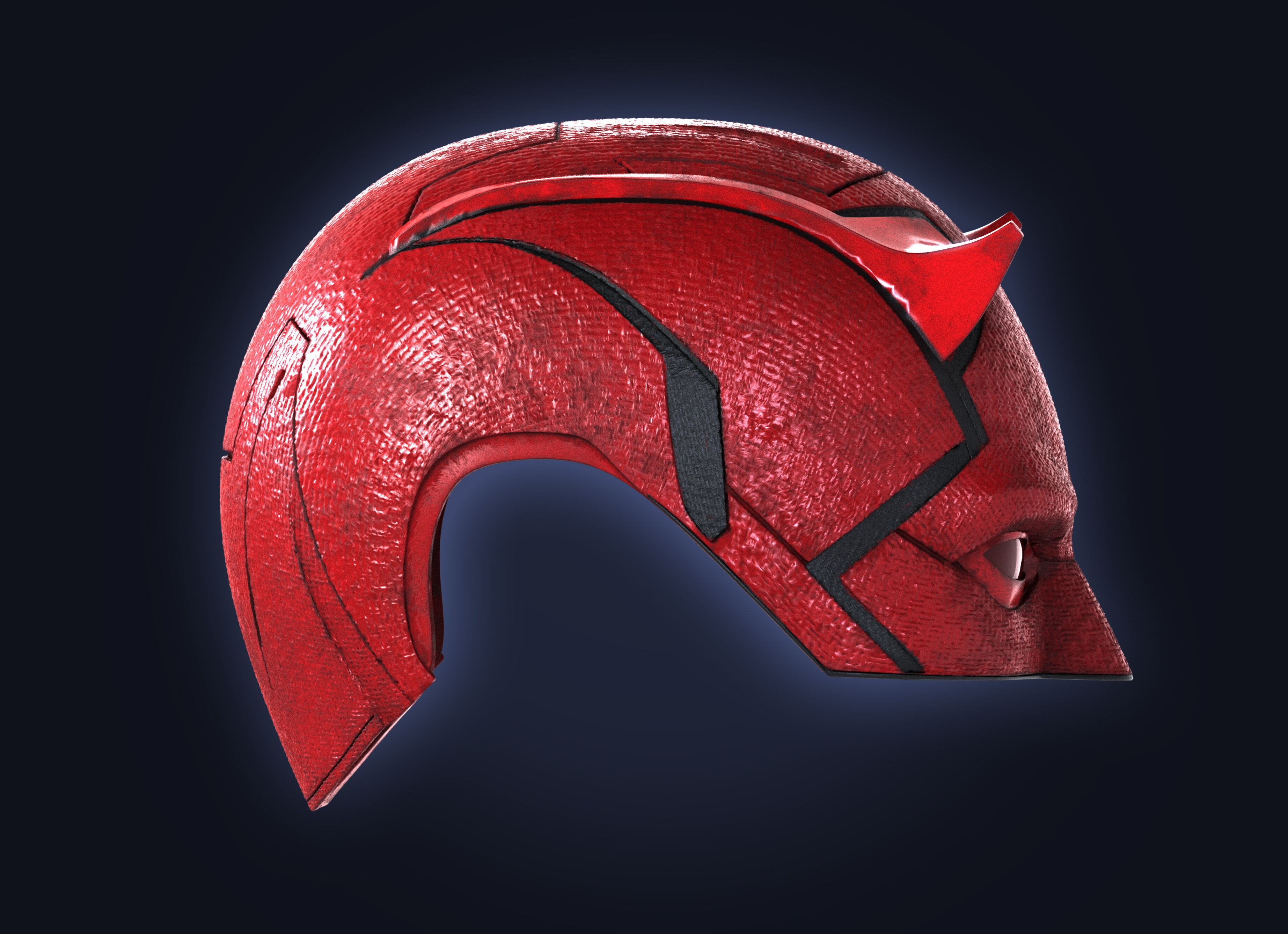 DAREDEVIL BORN AGAIN COWL MATT MURDOCK 3D PRINT HELMET MASK 3D print model_12
