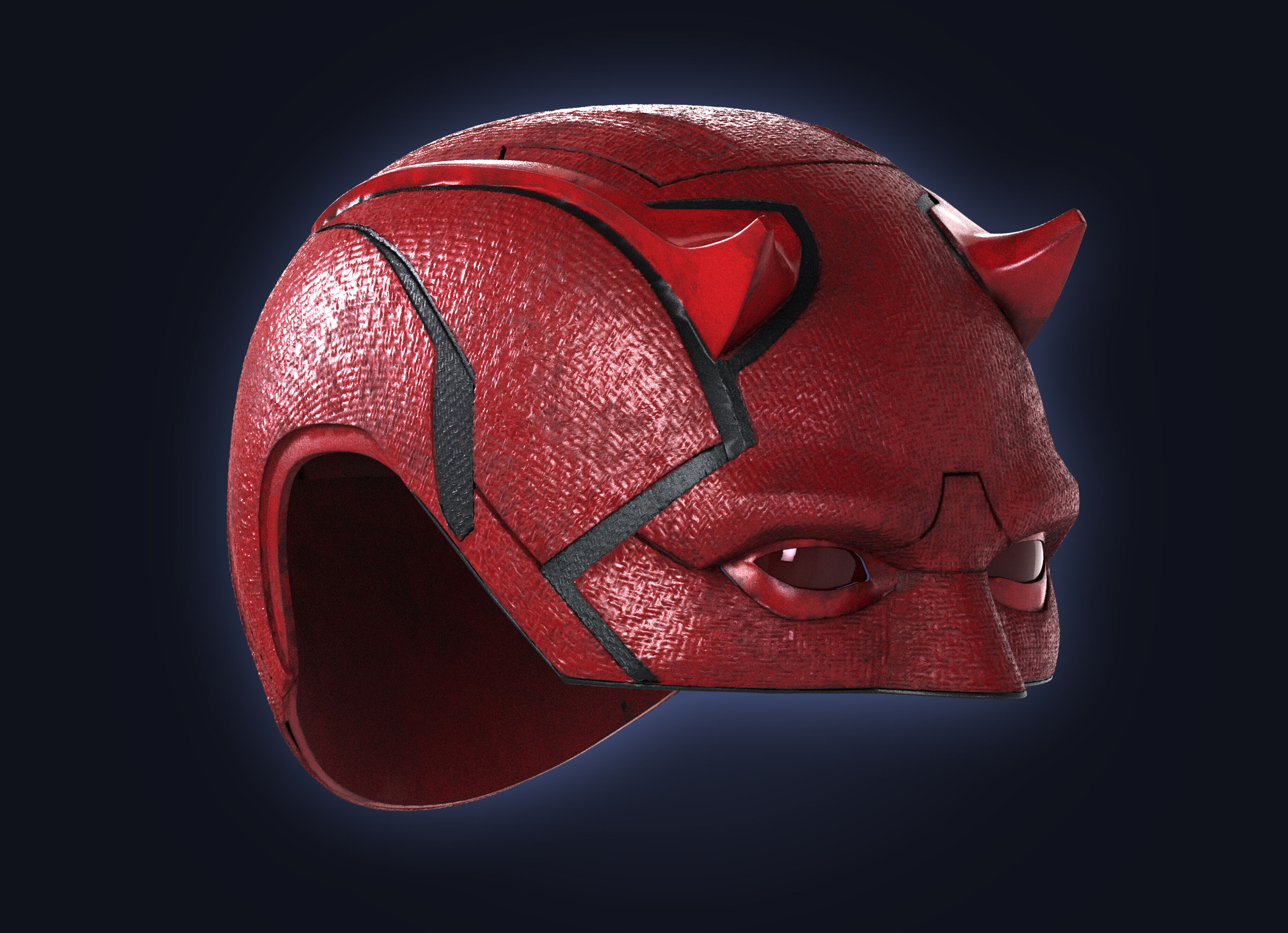 DAREDEVIL BORN AGAIN COWL MATT MURDOCK 3D PRINT HELMET MASK 3D print model_14