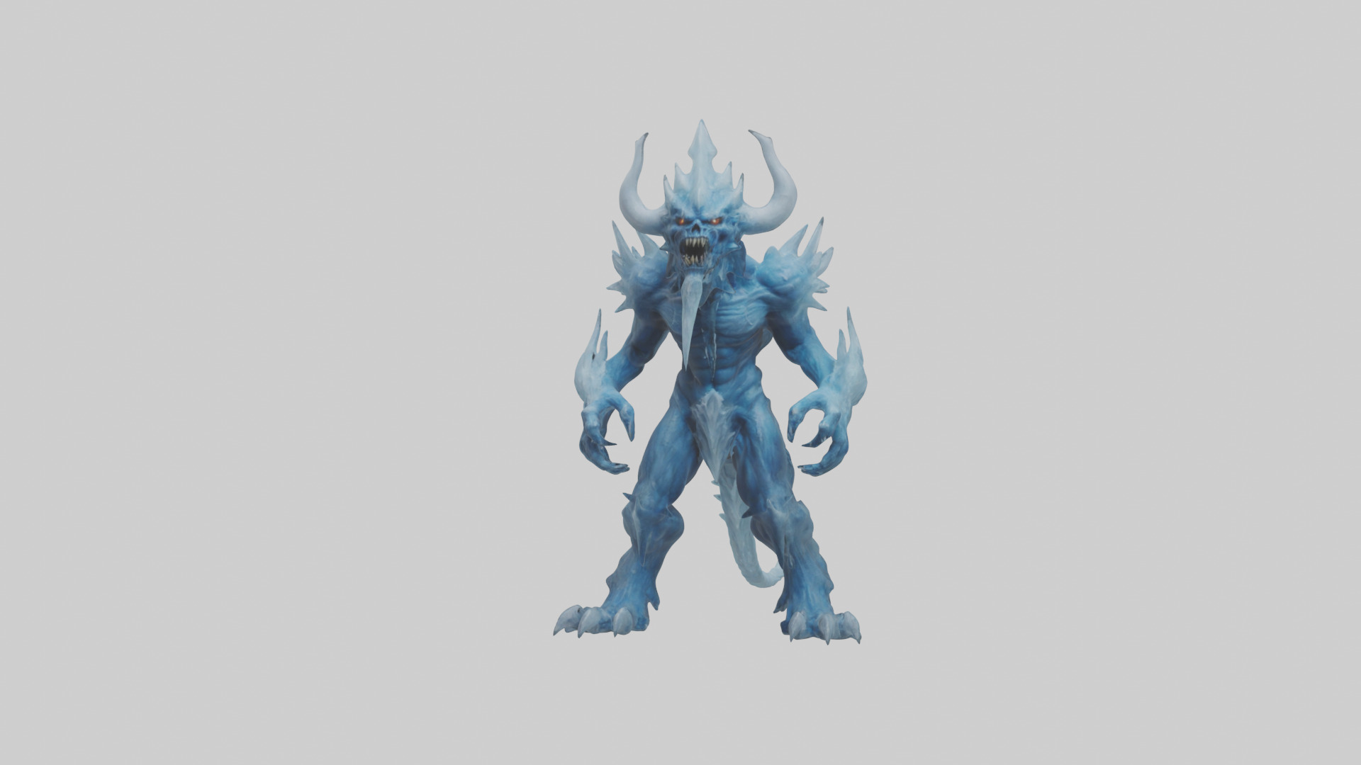 Frost Demon model Low-poly 3D model_1