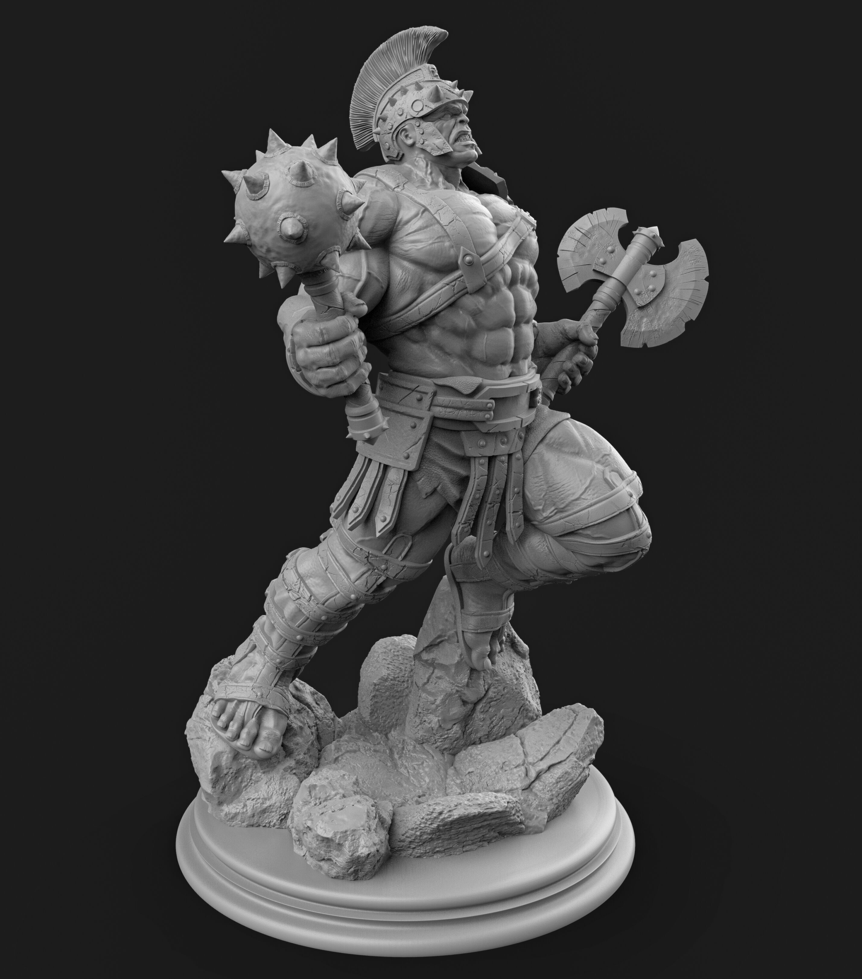 gladiator hulk fan art  3D print model_7
