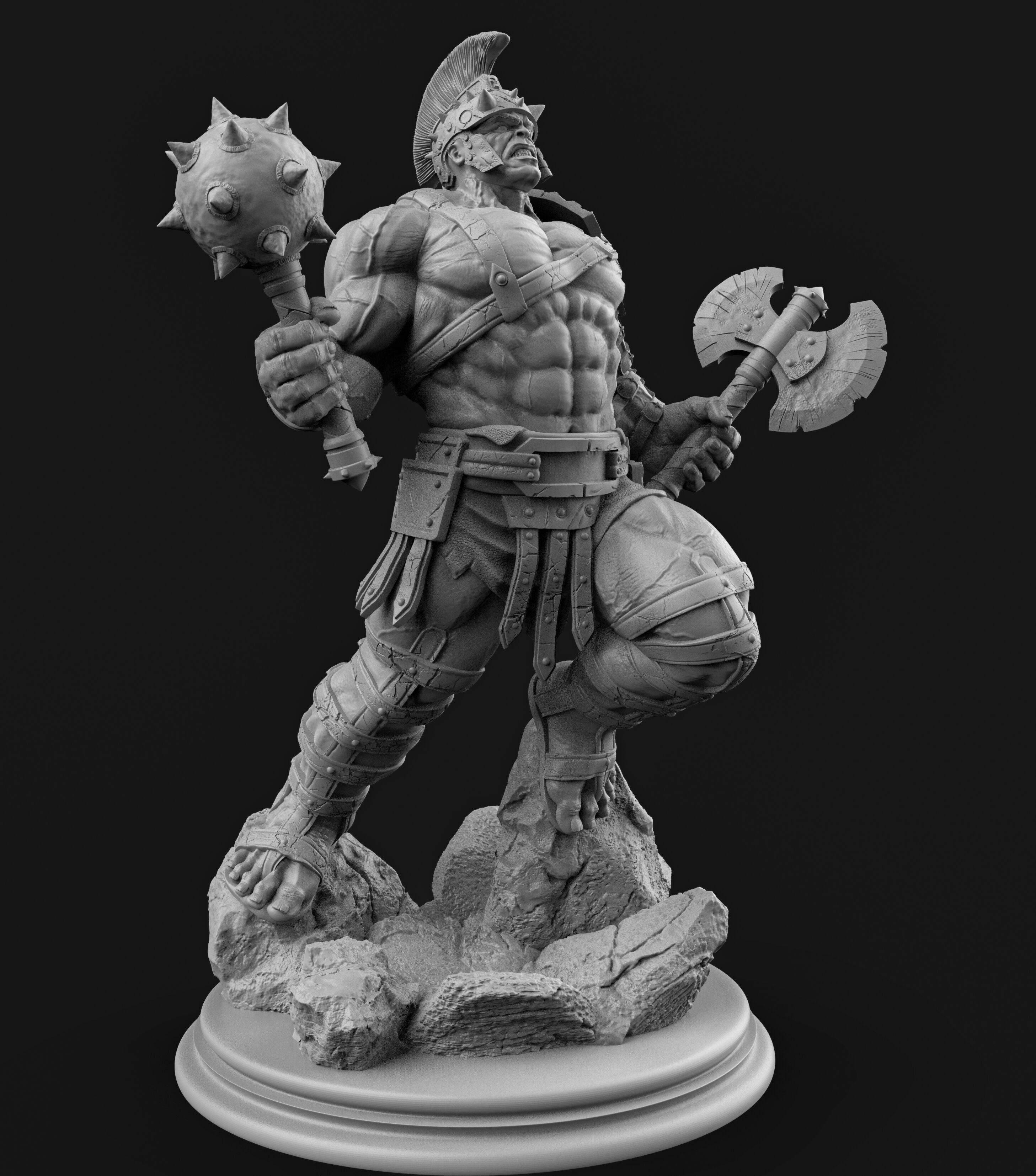 gladiator hulk fan art  3D print model_10