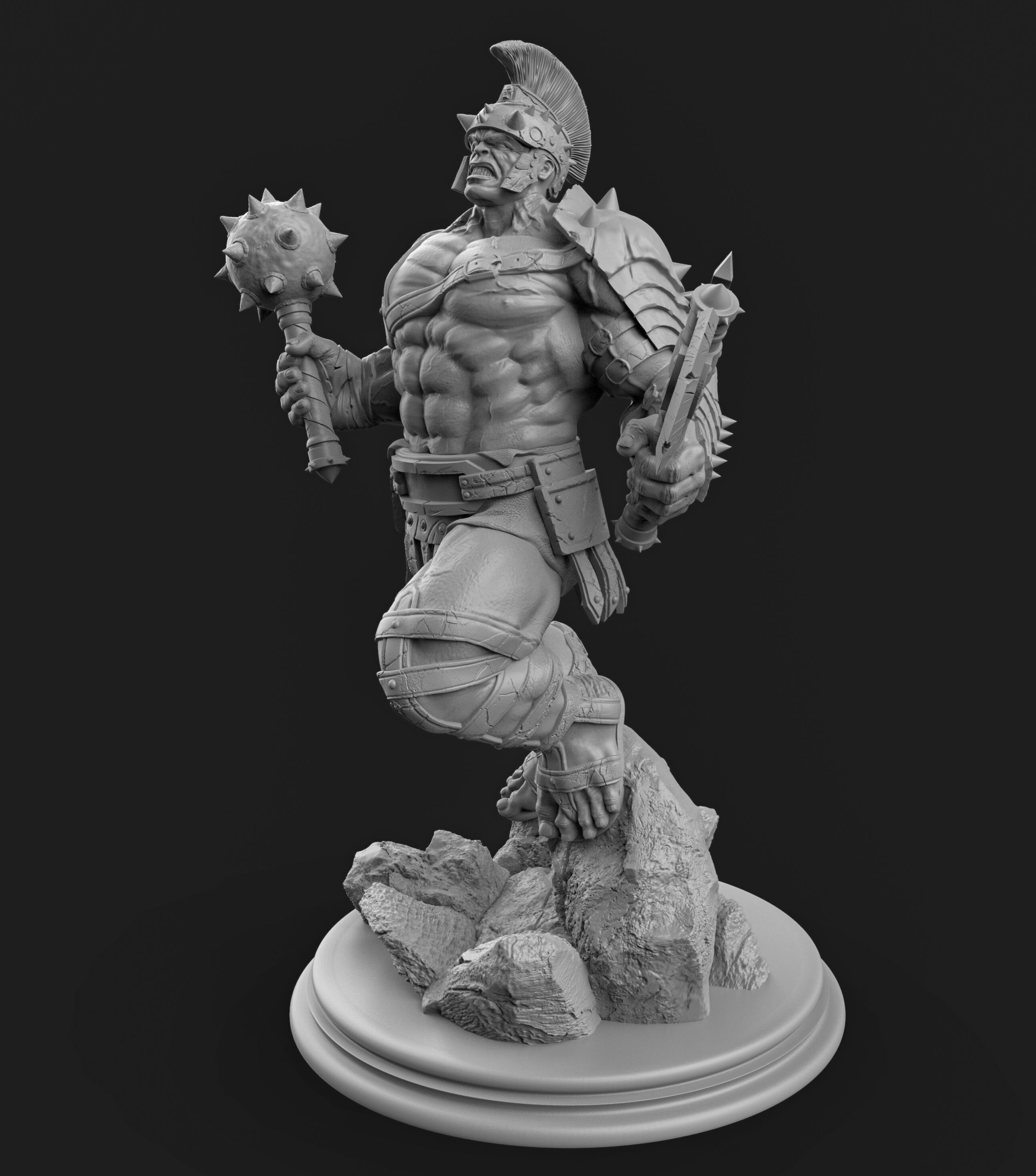 gladiator hulk fan art  3D print model_5