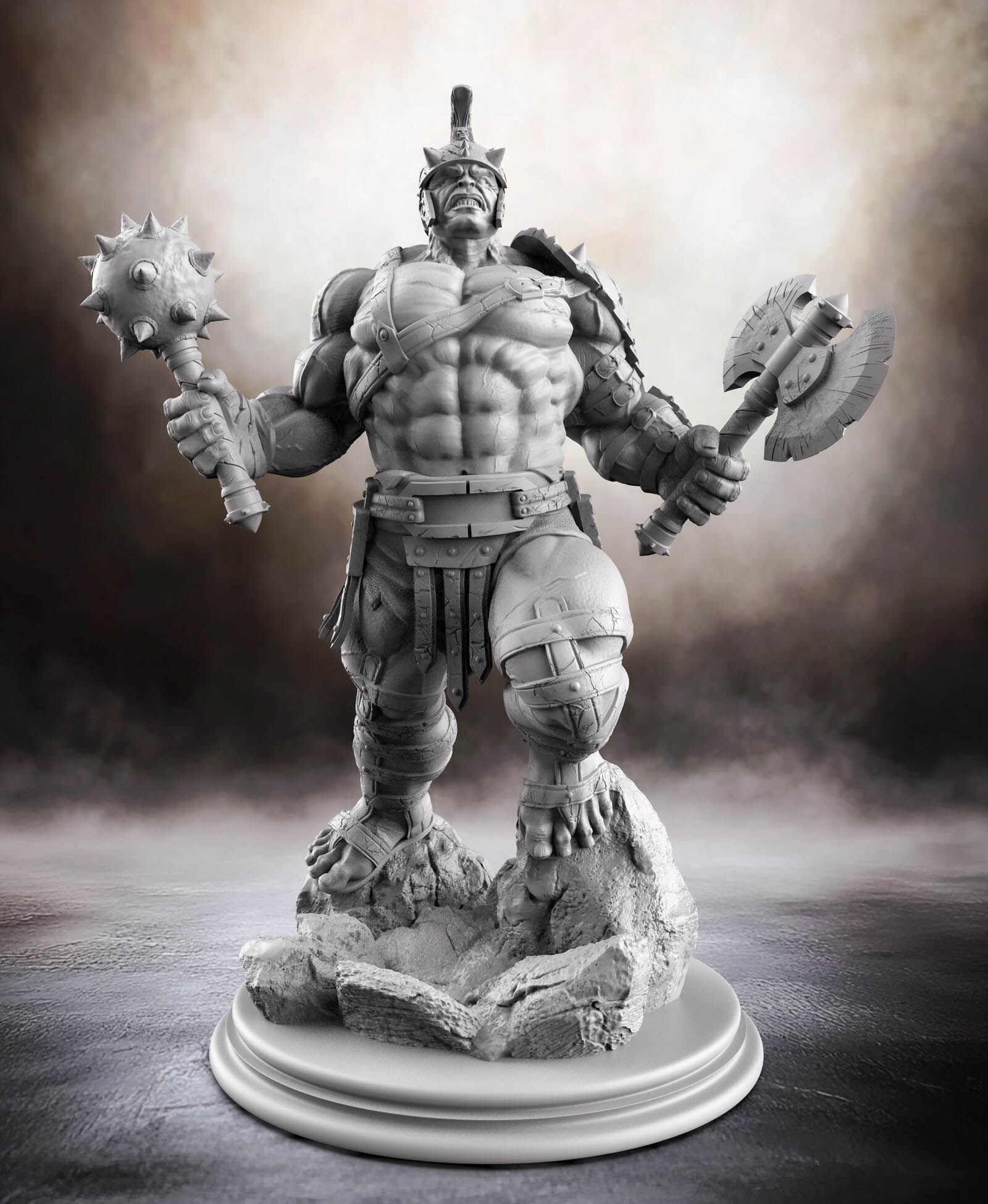 gladiator hulk fan art  3D print model_2