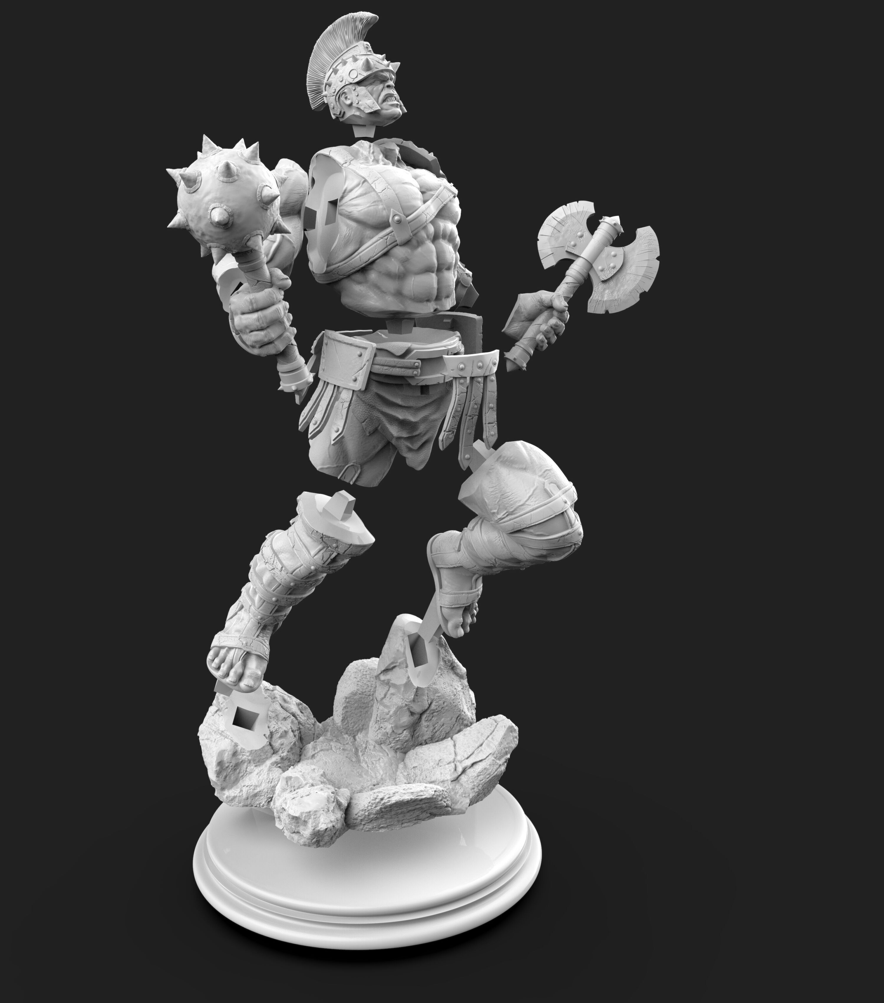 gladiator hulk fan art  3D print model_11