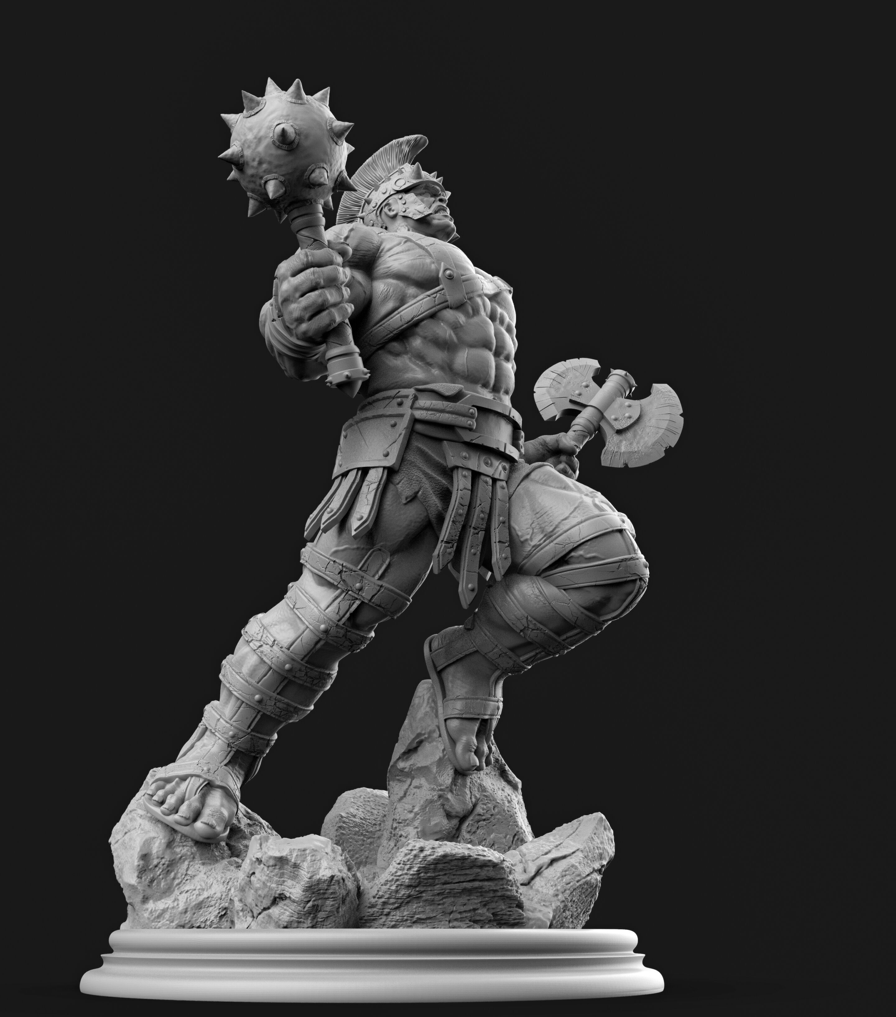 gladiator hulk fan art  3D print model_9