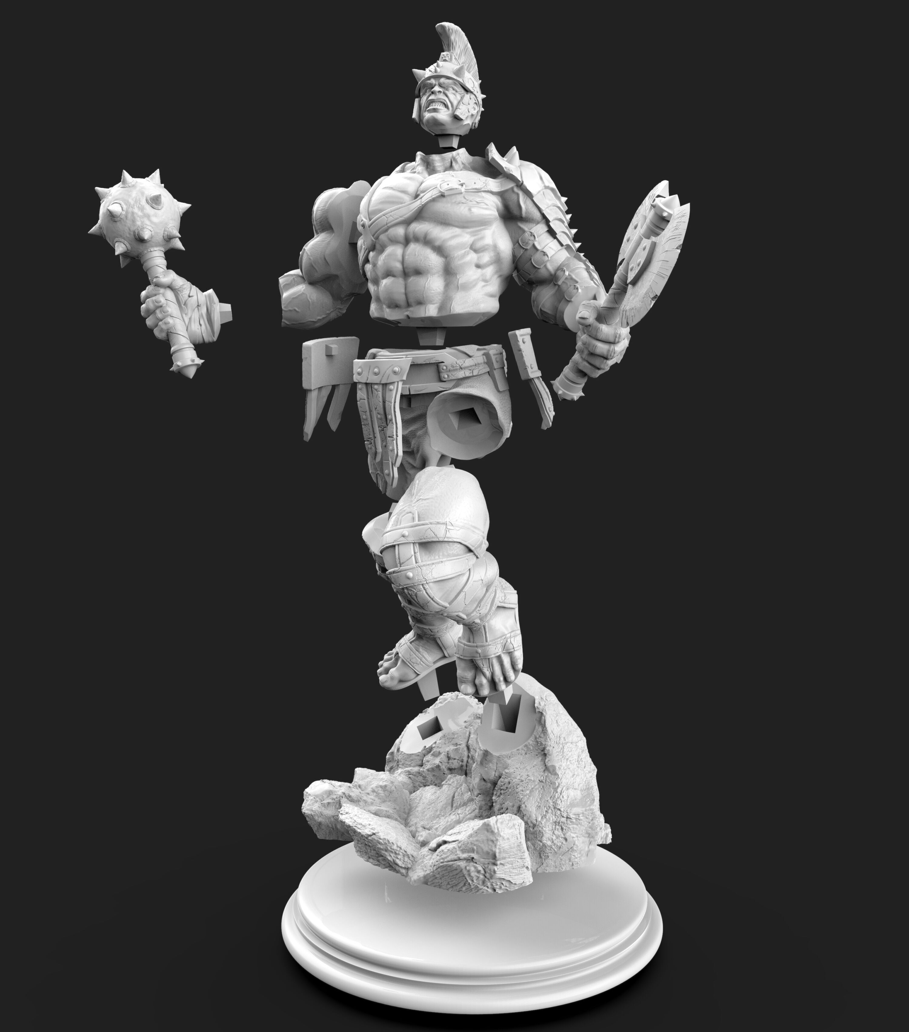 gladiator hulk fan art  3D print model_13