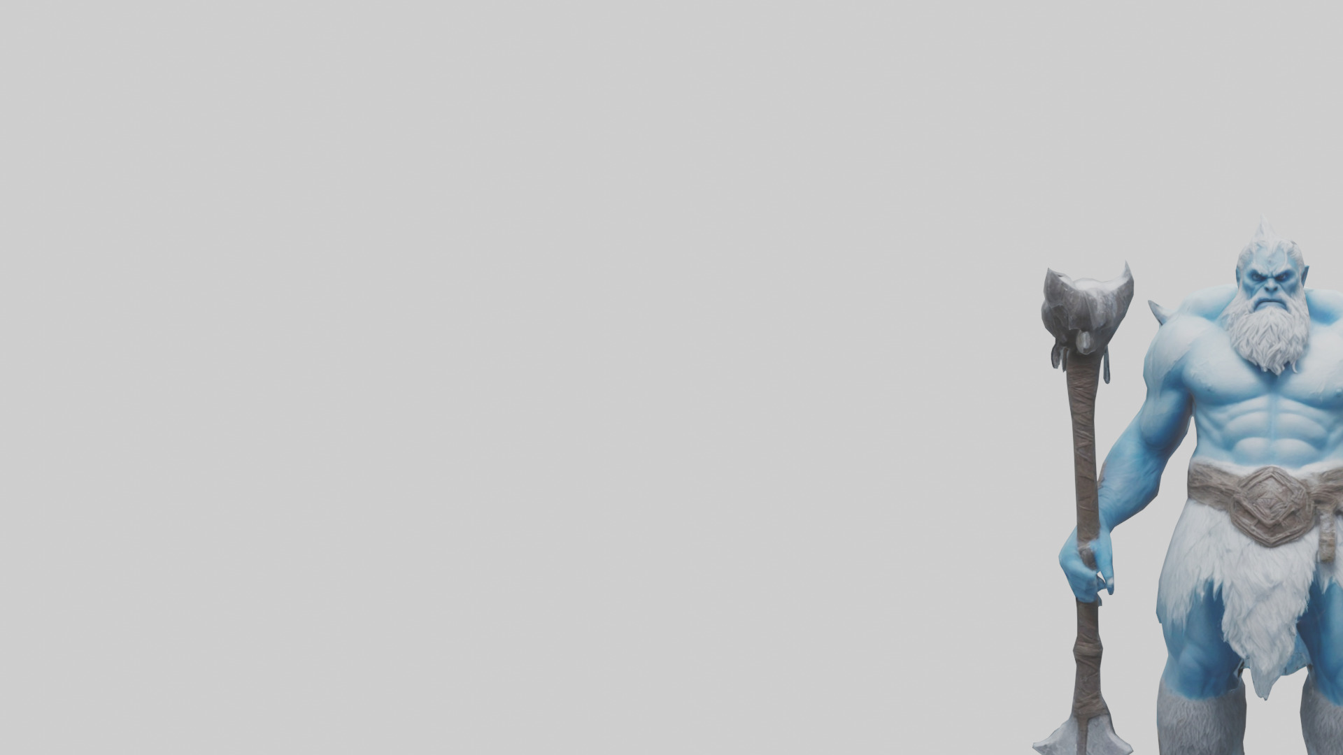 Frost Giant model Low-poly 3D model_21