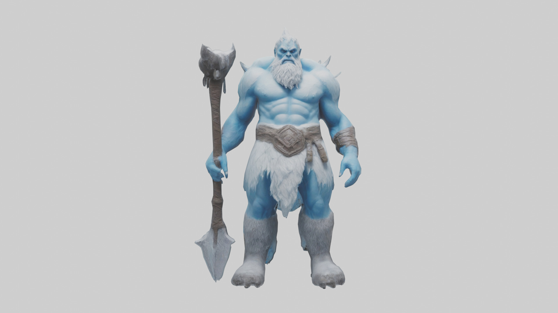 Frost Giant model Low-poly 3D model_19