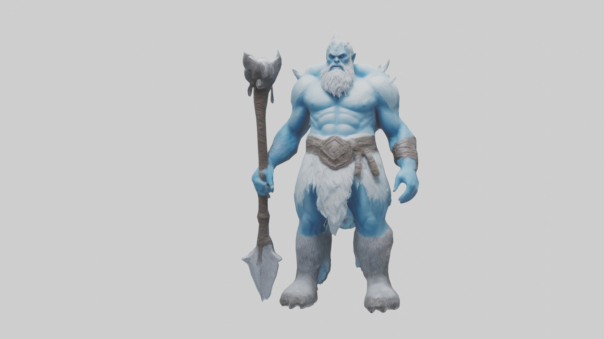 Frost Giant model Low-poly 3D model_13