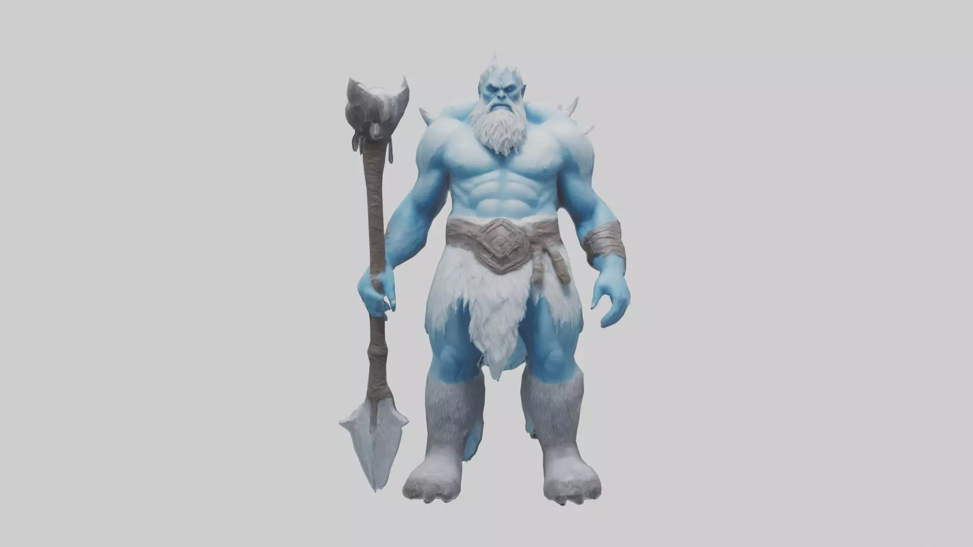 Frost Giant model Low-poly 3D model_0