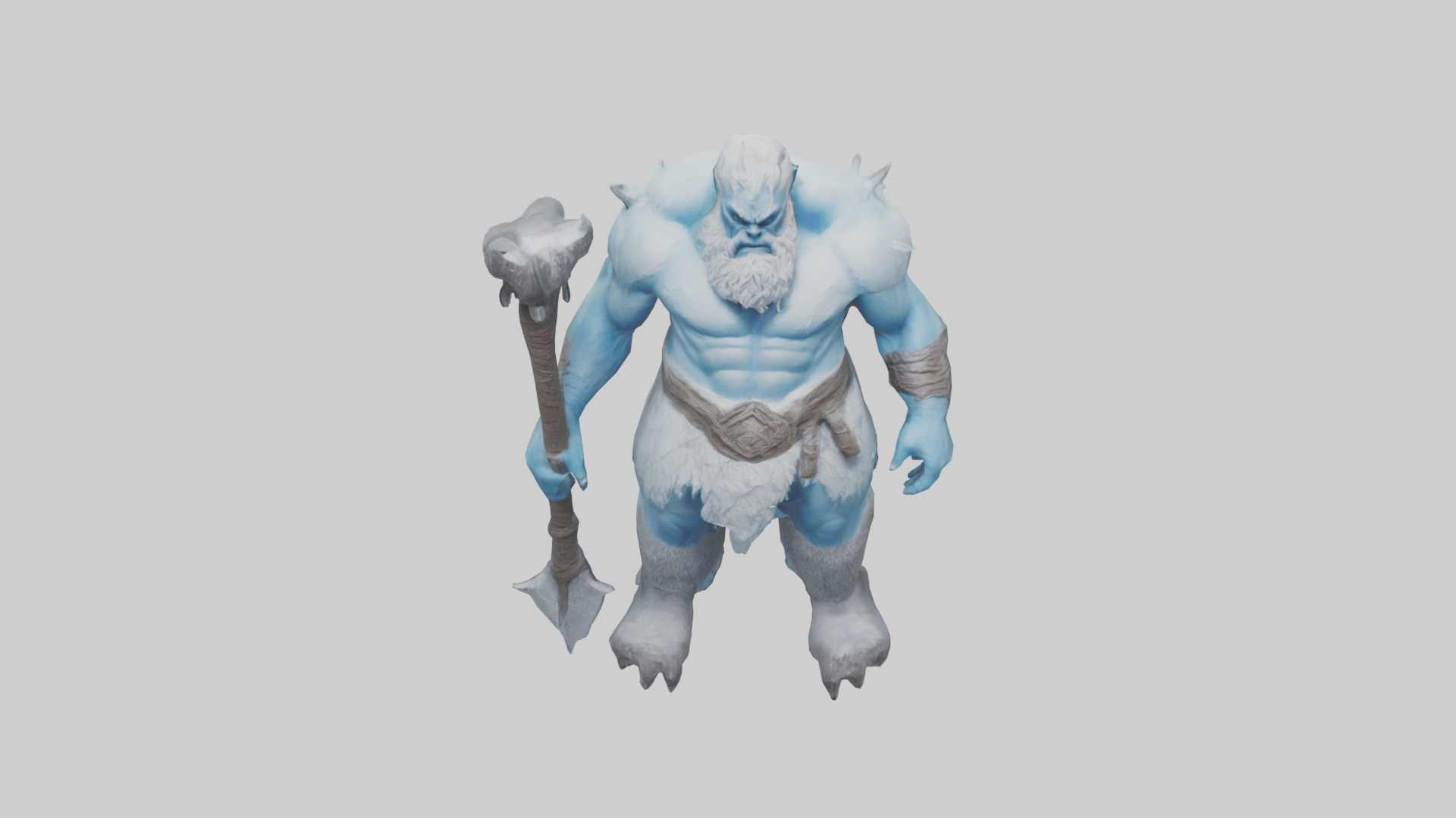 Frost Giant model Low-poly 3D model_26