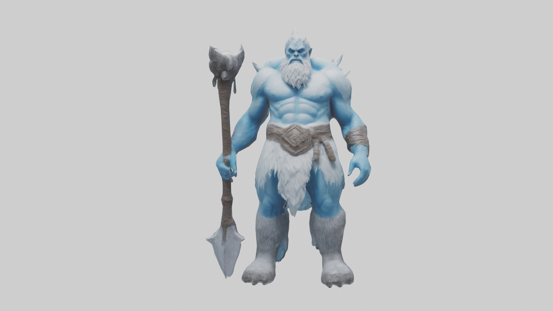 Frost Giant model Low-poly 3D model_12