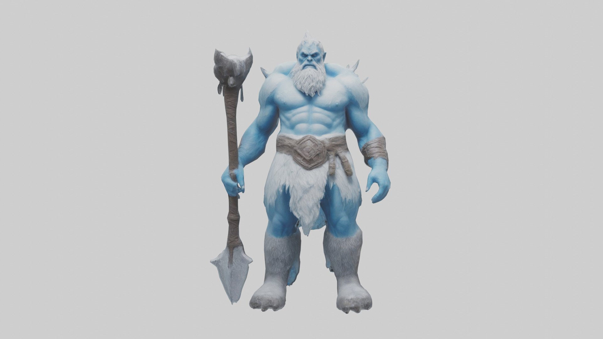 Frost Giant model Low-poly 3D model_14