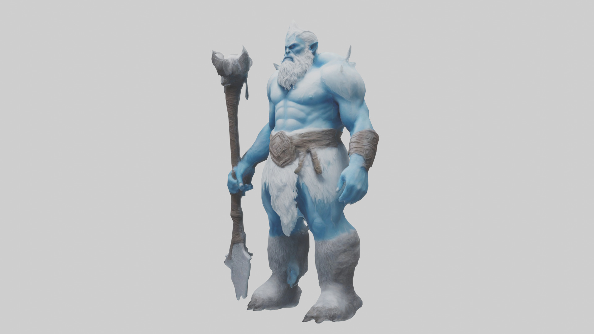 Frost Giant model Low-poly 3D model_11
