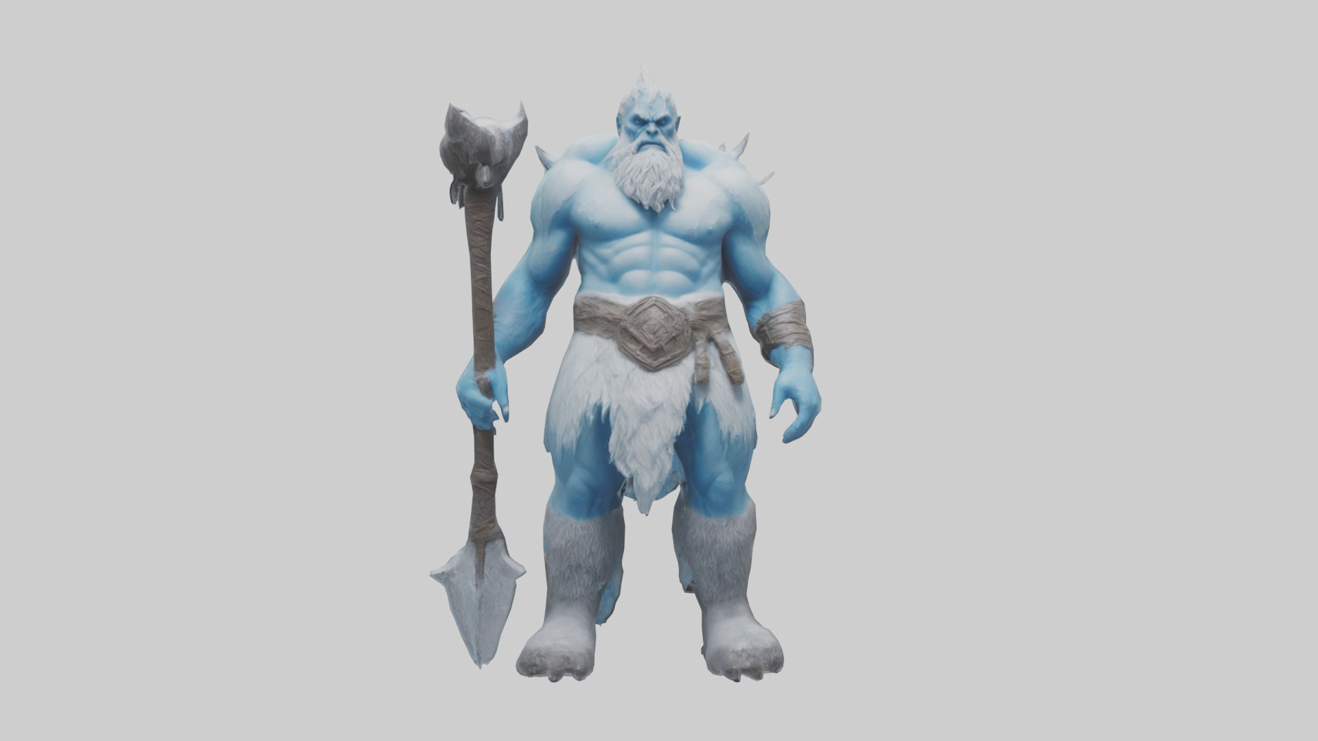 Frost Giant model Low-poly 3D model_17