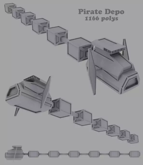 Pirate Depo Free 3D model