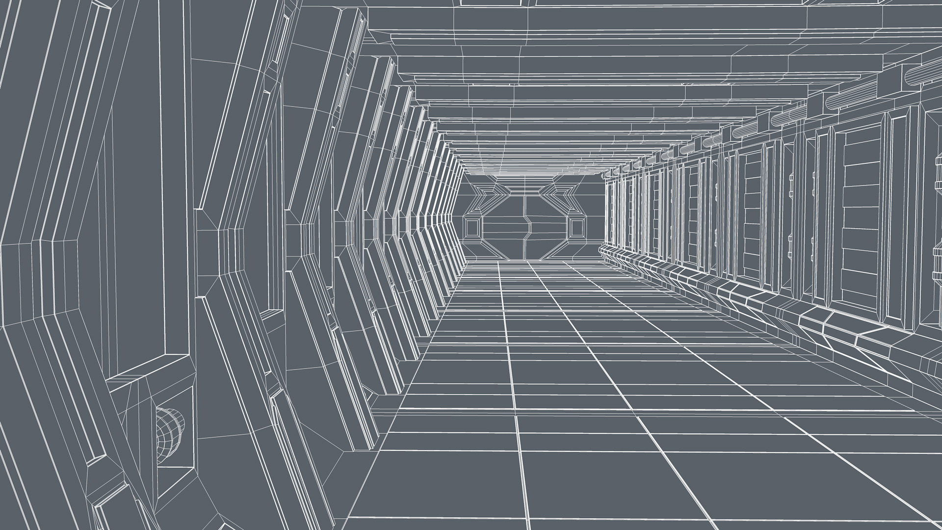 Sci Fi Tunnel 3D model_11