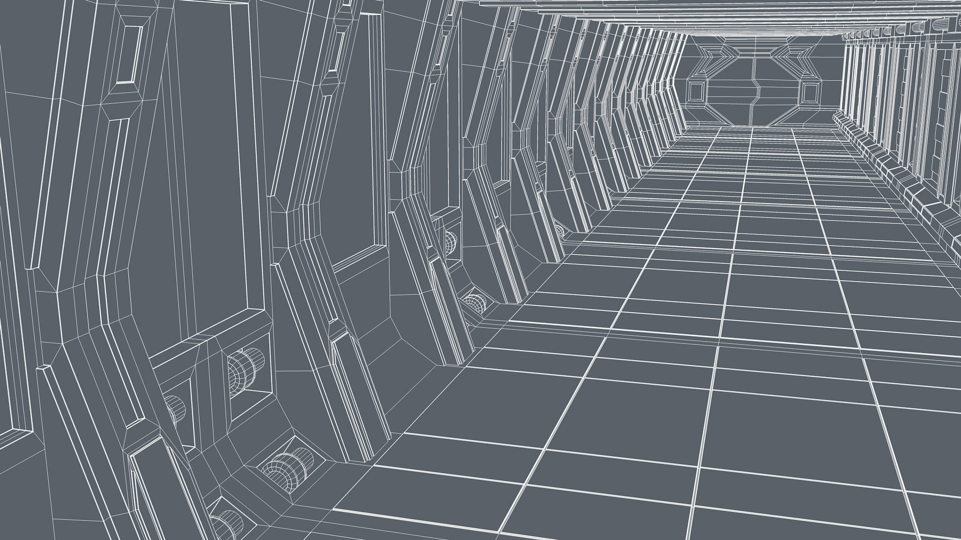 Sci Fi Tunnel 3D model_15