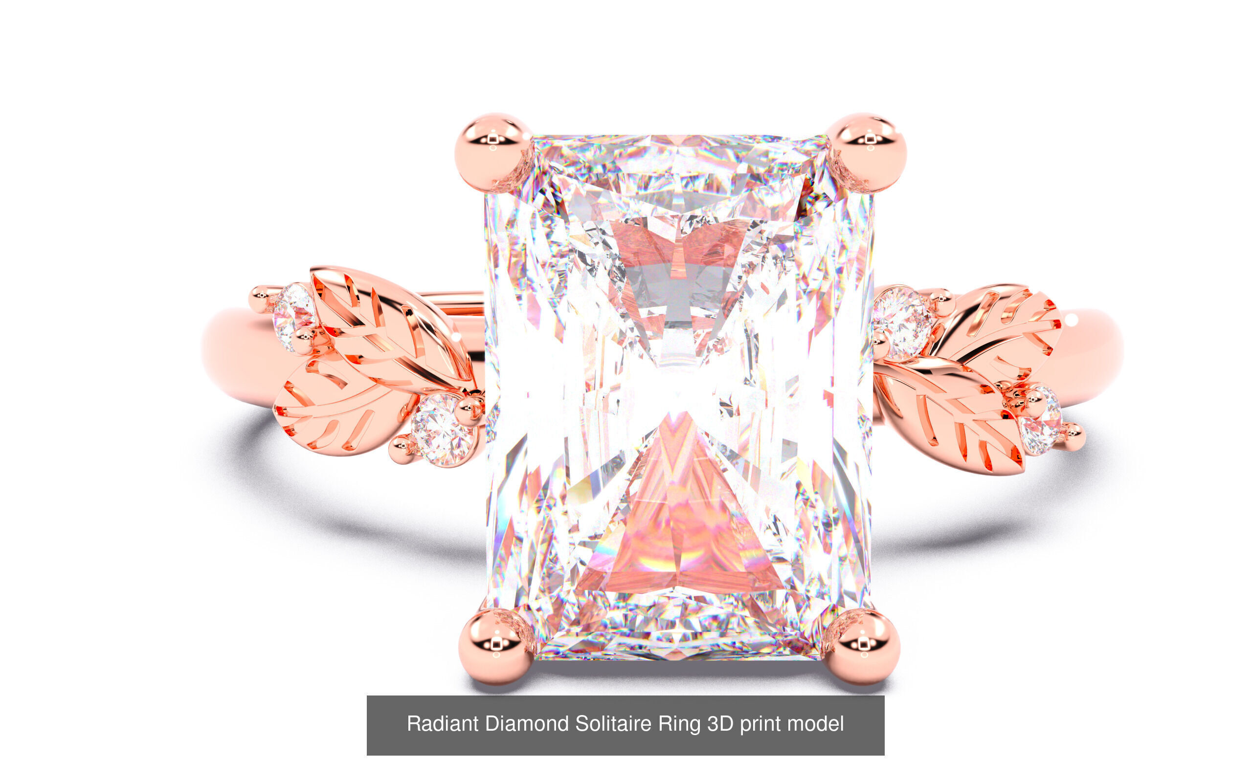 70  Diamond Solitaire Ring  3D Model Collection_72