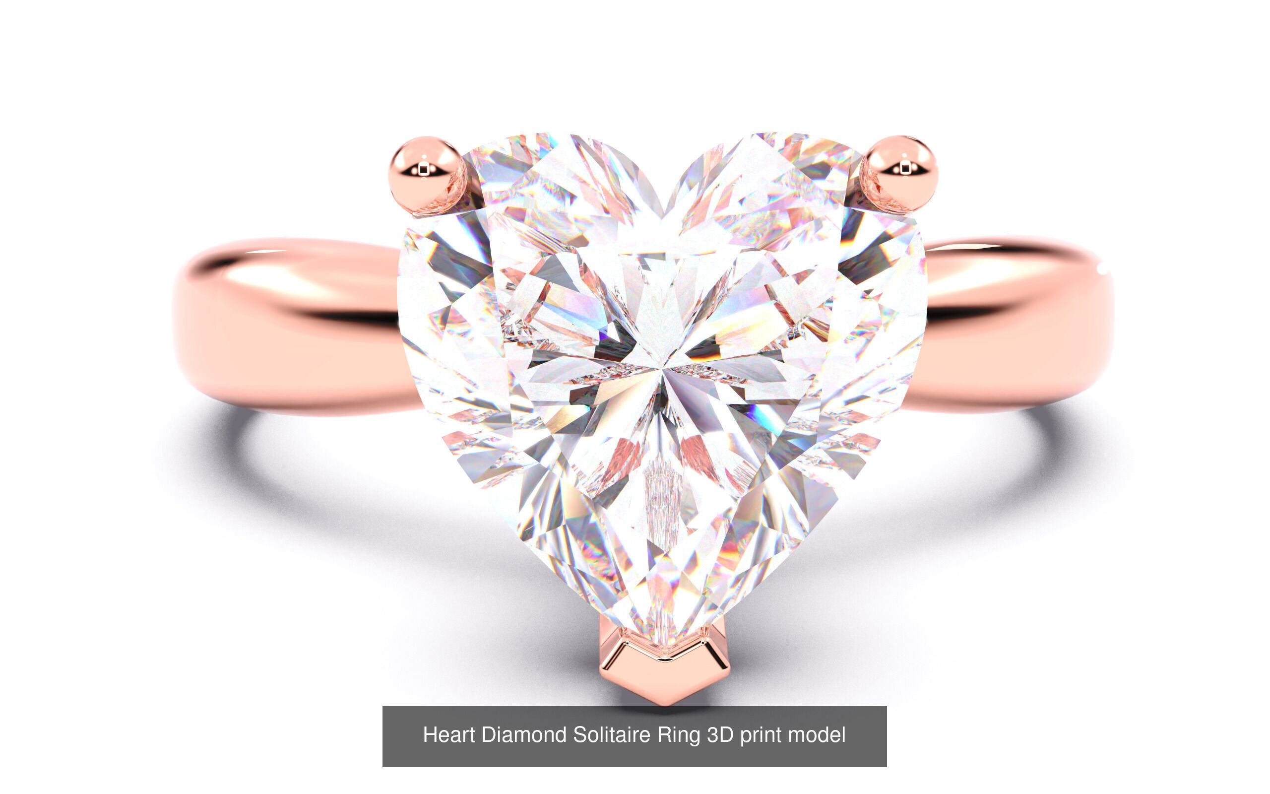 70  Diamond Solitaire Ring  3D Model Collection_47