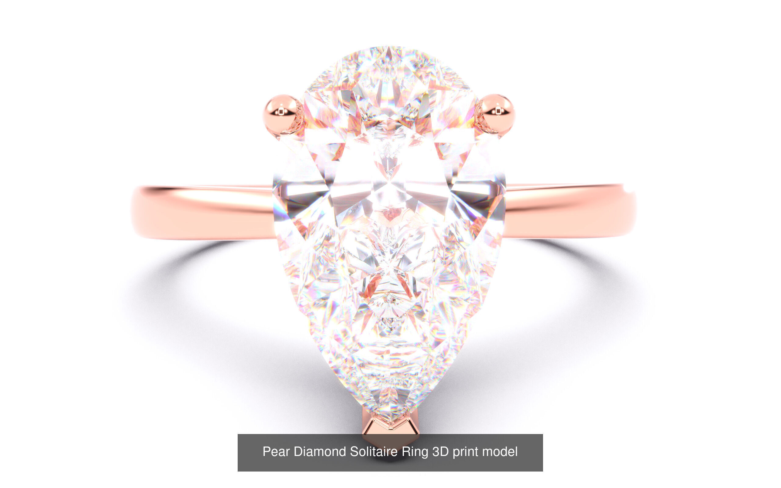 70  Diamond Solitaire Ring  3D Model Collection_20