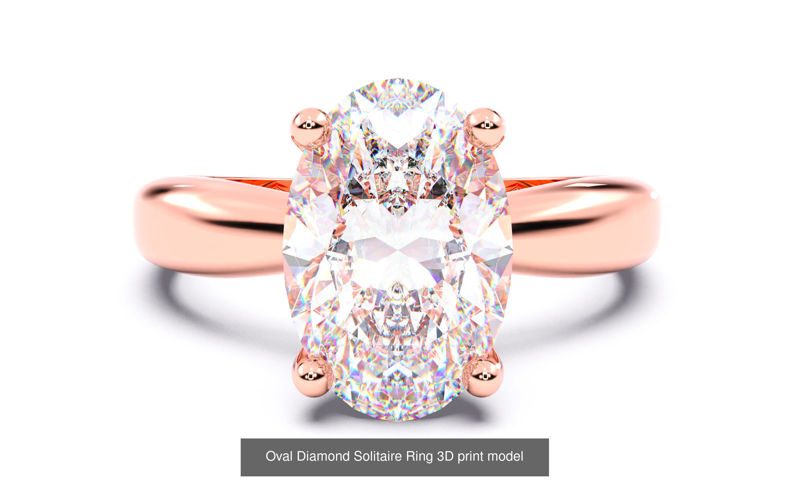 70  Diamond Solitaire Ring  3D Model Collection_49