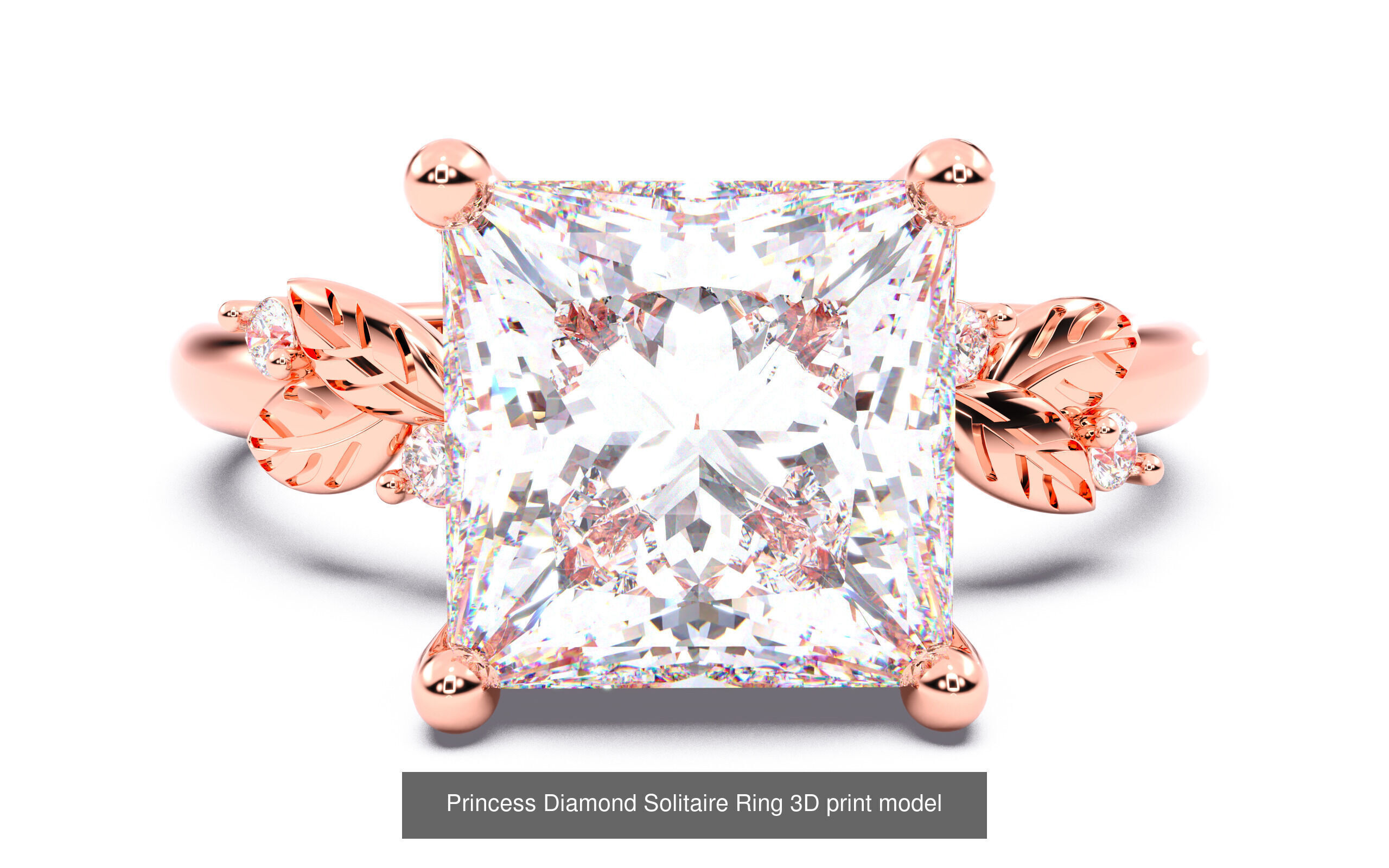 70  Diamond Solitaire Ring  3D Model Collection_71