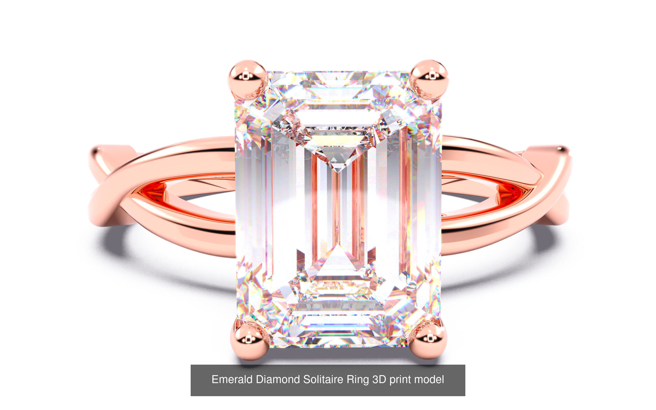 70  Diamond Solitaire Ring  3D Model Collection_56