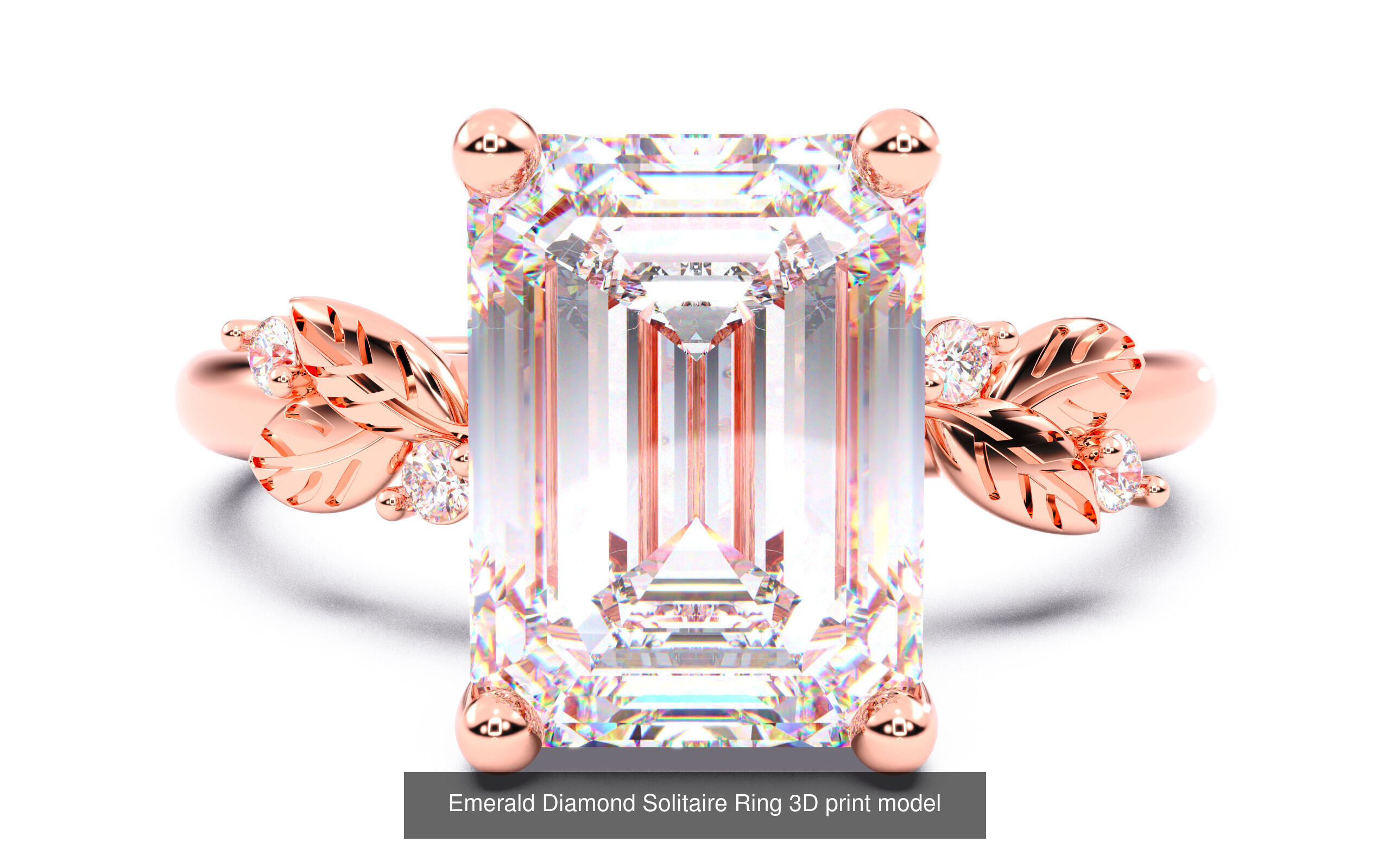 70  Diamond Solitaire Ring  3D Model Collection_66