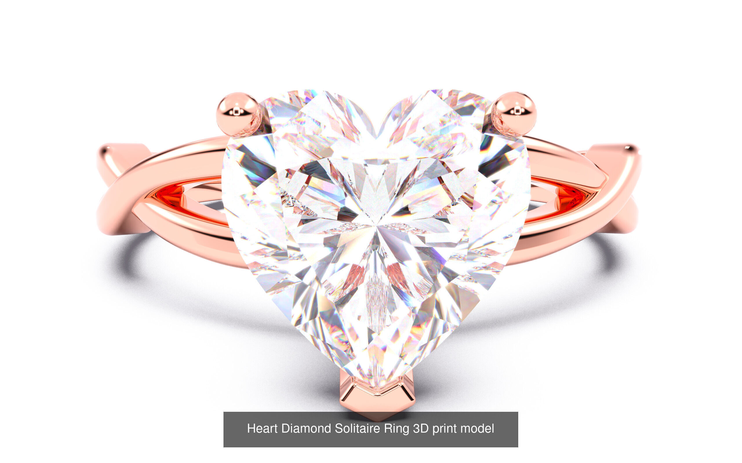 70  Diamond Solitaire Ring  3D Model Collection_57