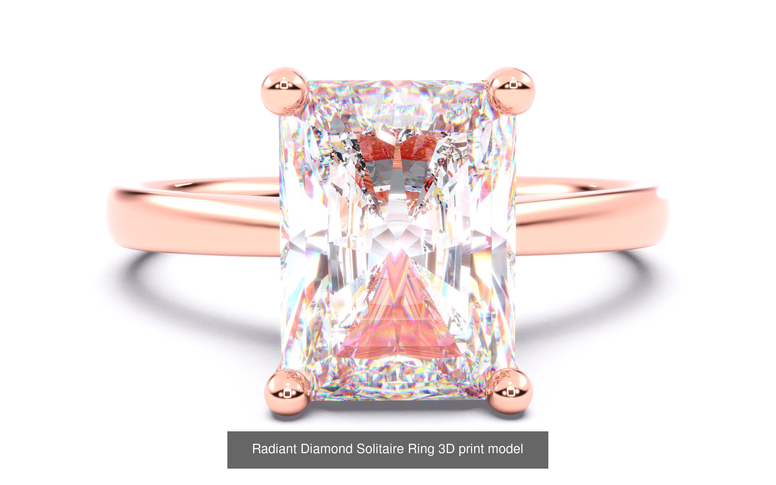 70  Diamond Solitaire Ring  3D Model Collection_22