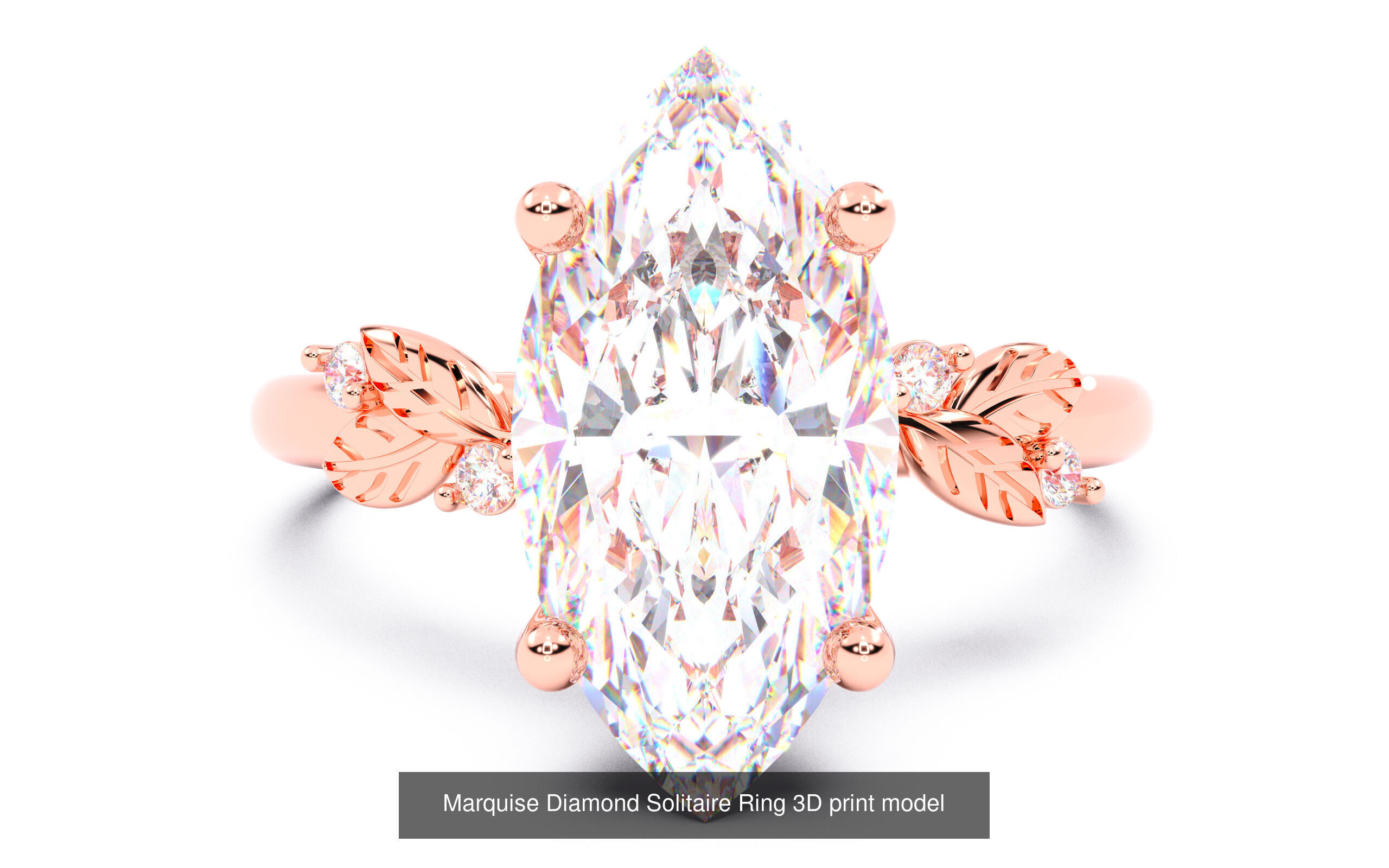 70  Diamond Solitaire Ring  3D Model Collection_68